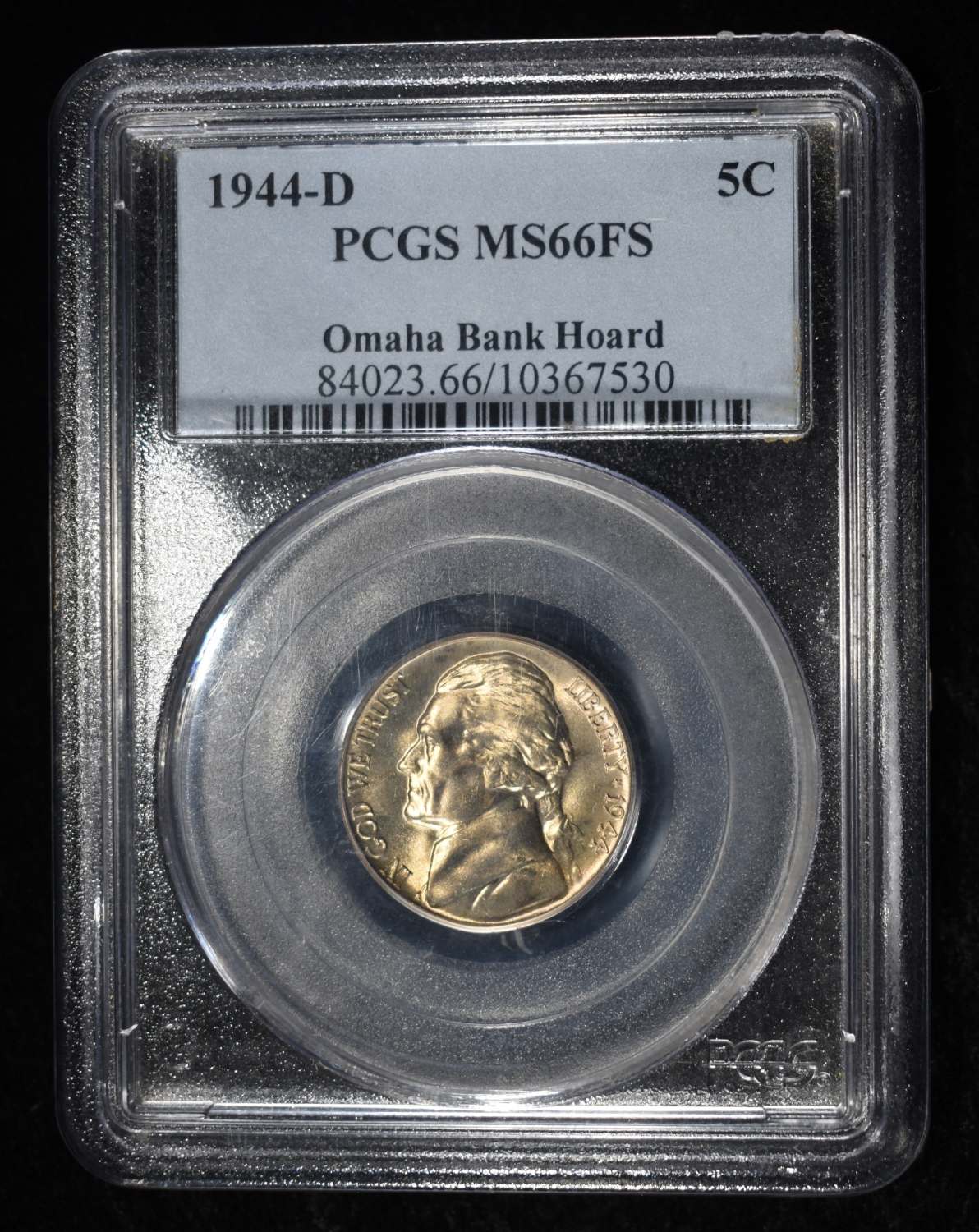 1944-D WAR NICKEL PCGS MS66FS
