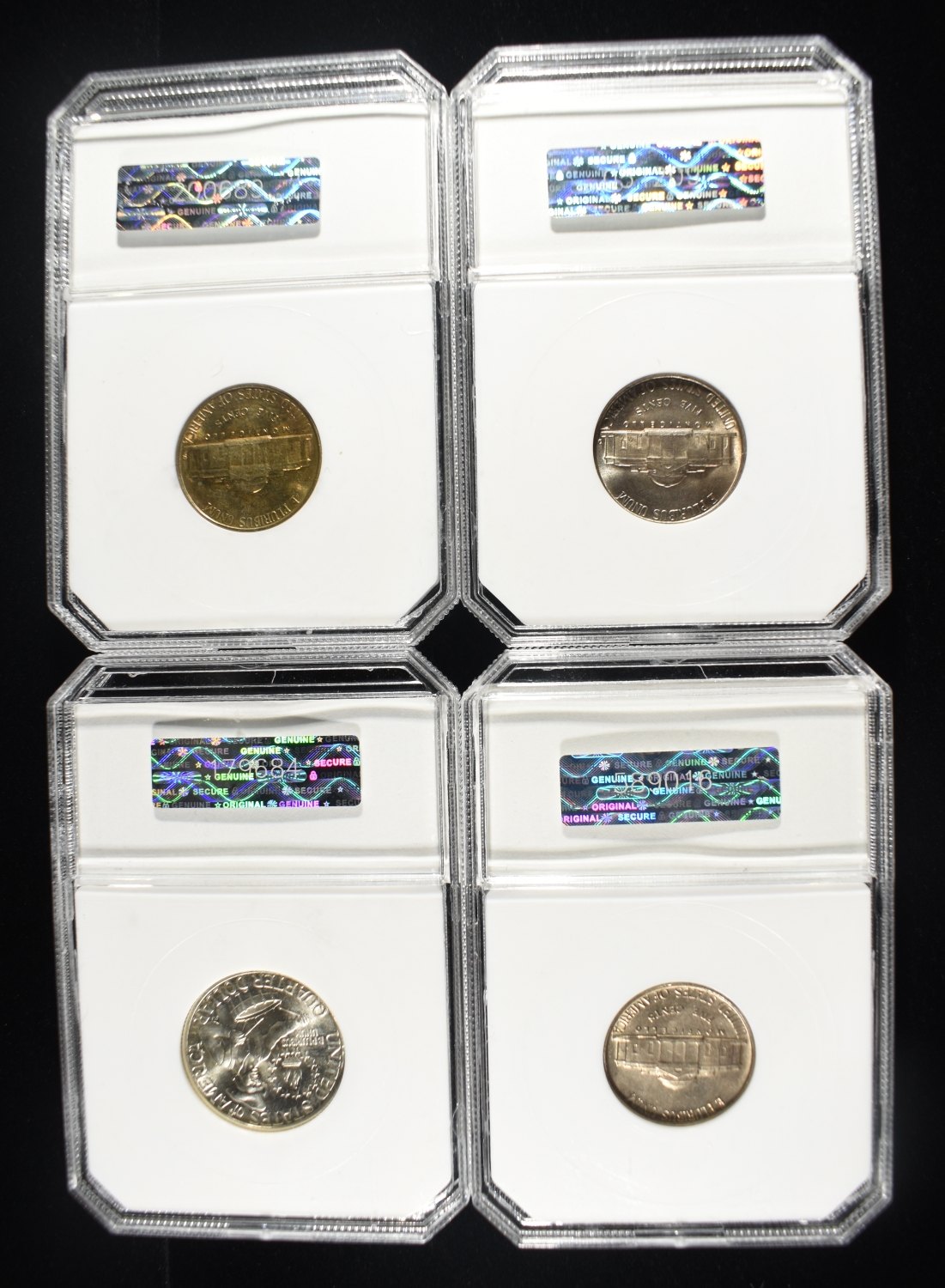 (4) PCI GRADED COINS