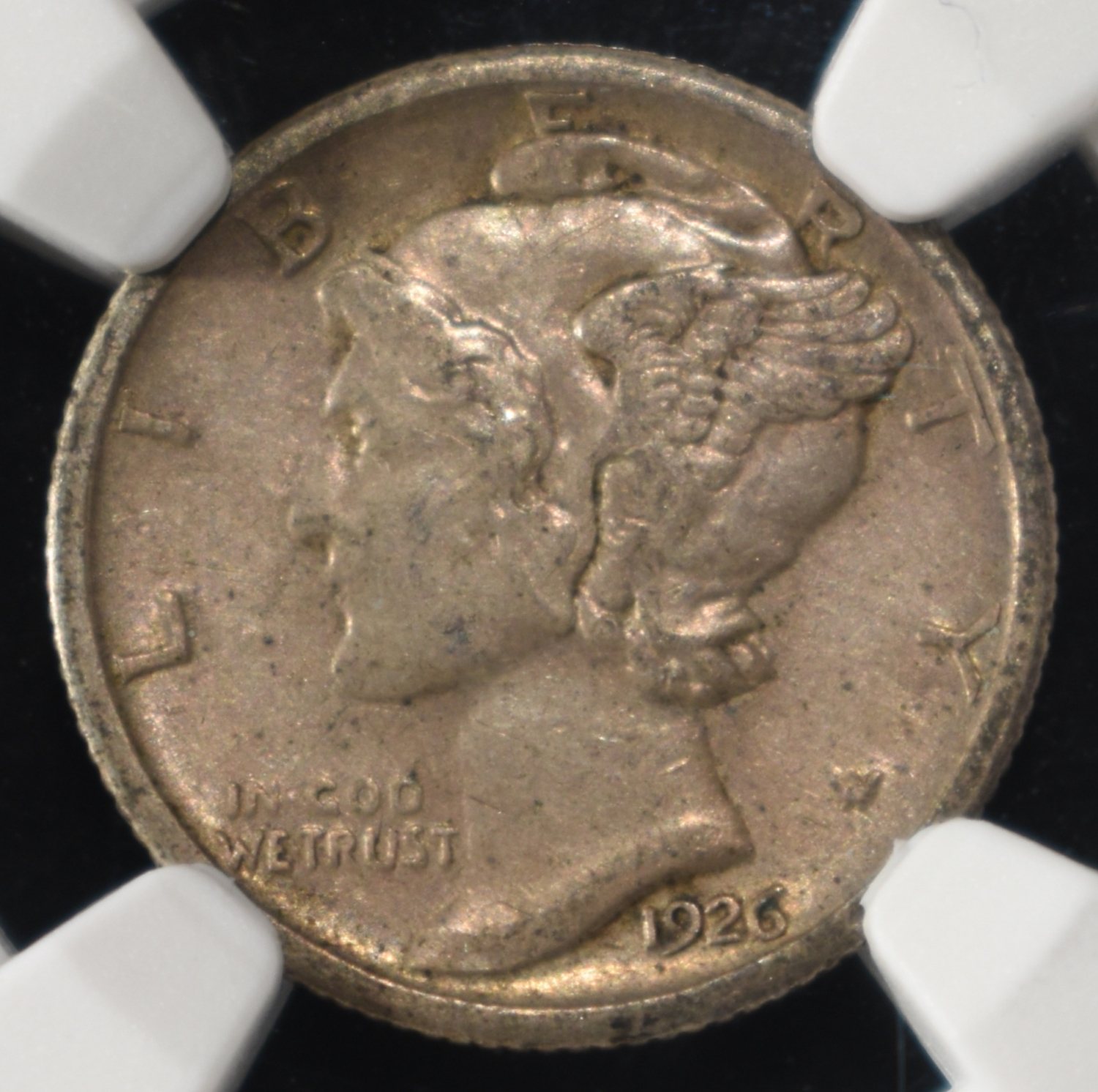 1926-S MERCURY DIME NGC AU53