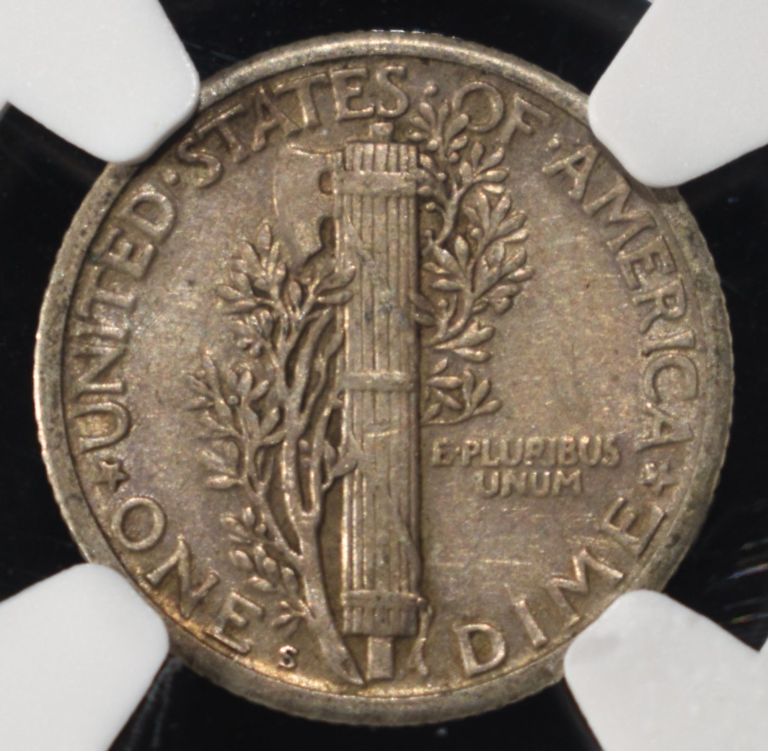 1926-S MERCURY DIME NGC AU53