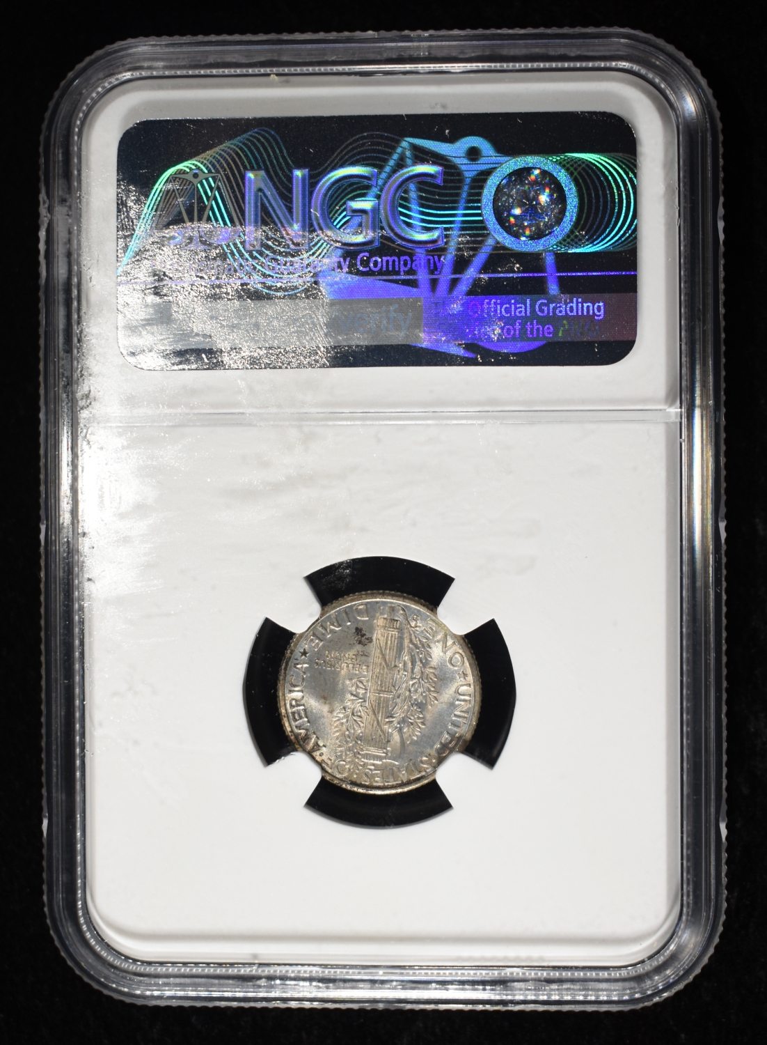 1936-D MERCURY DIME NGC MS65 FB