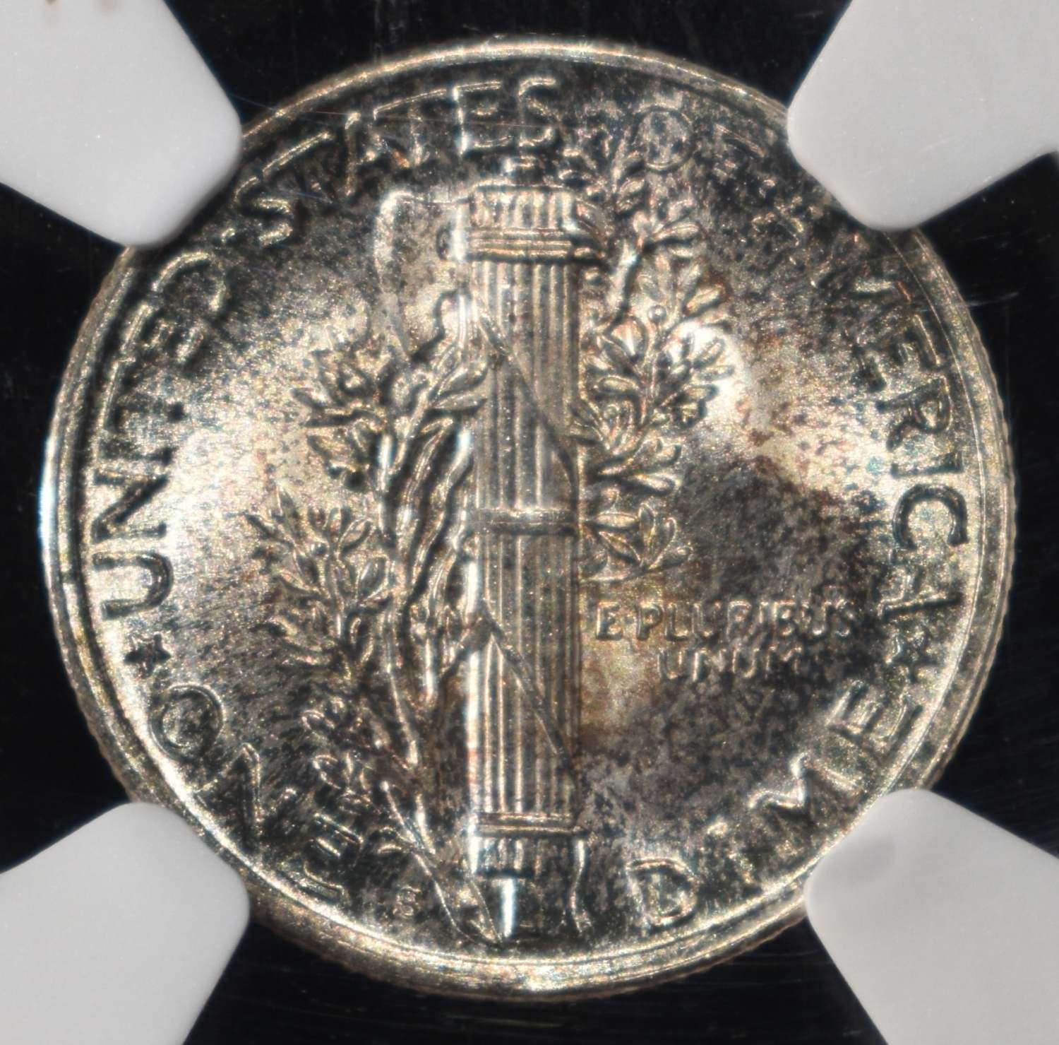 1945-S MERCURY DIME NGC MS67 MICRO S