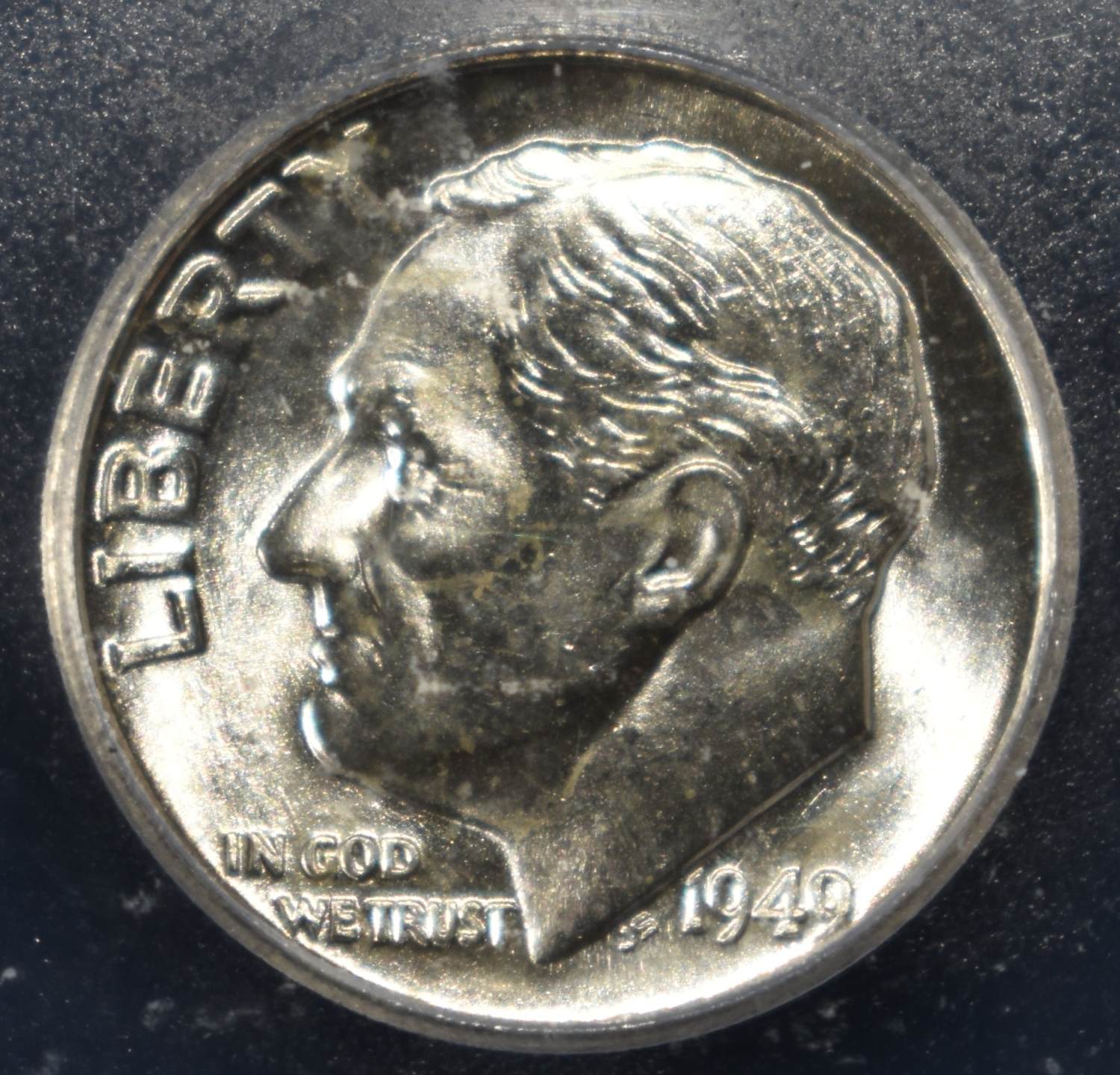 1949 ROOSEVELT DIME ICG MS67