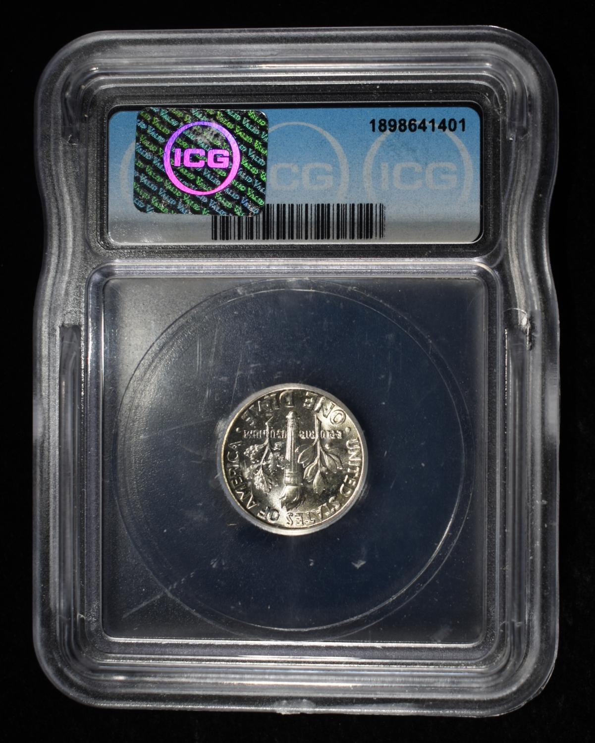 1949 ROOSEVELT DIME ICG MS67
