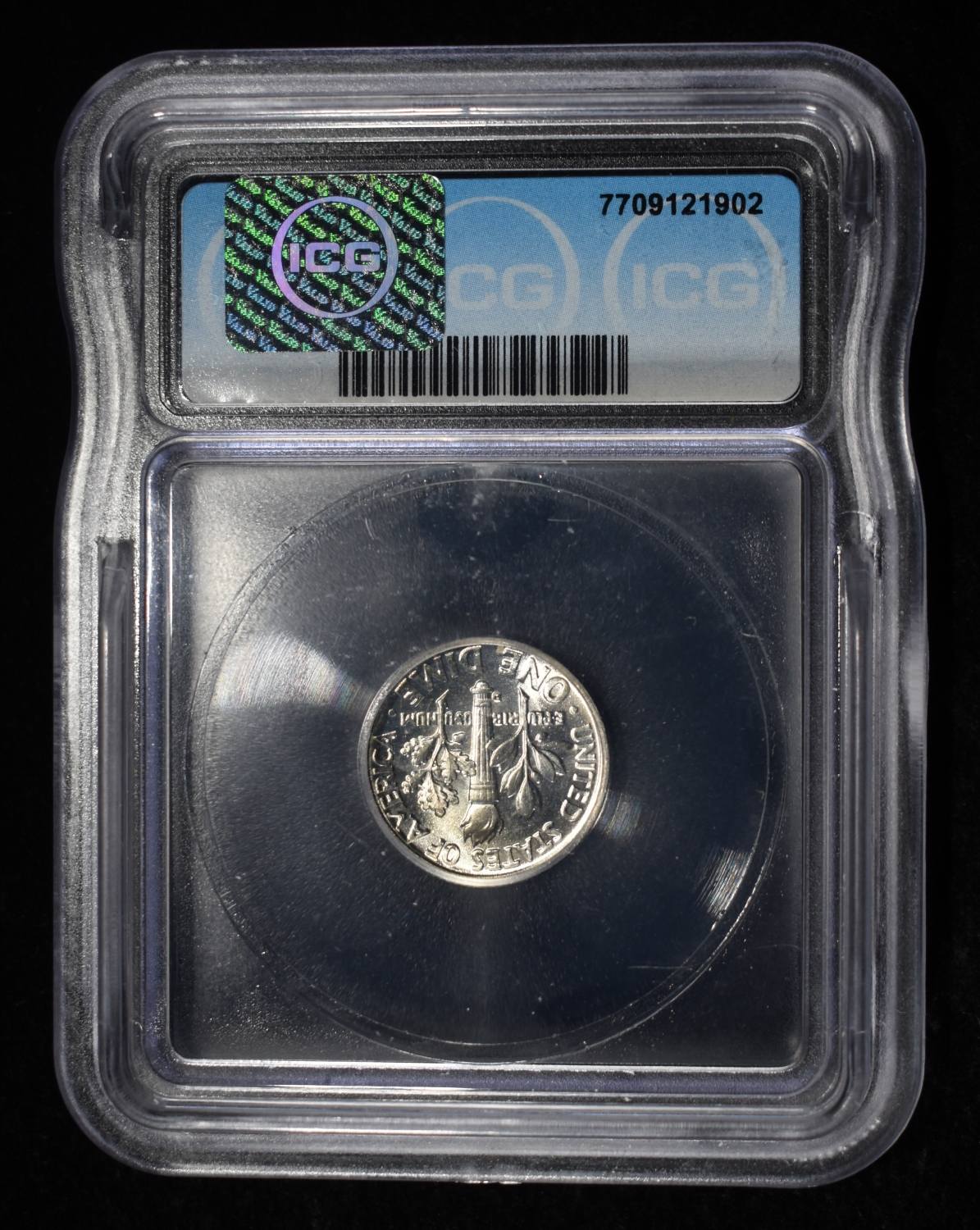 1962-D ROOSEVELT DIME ICG MS67