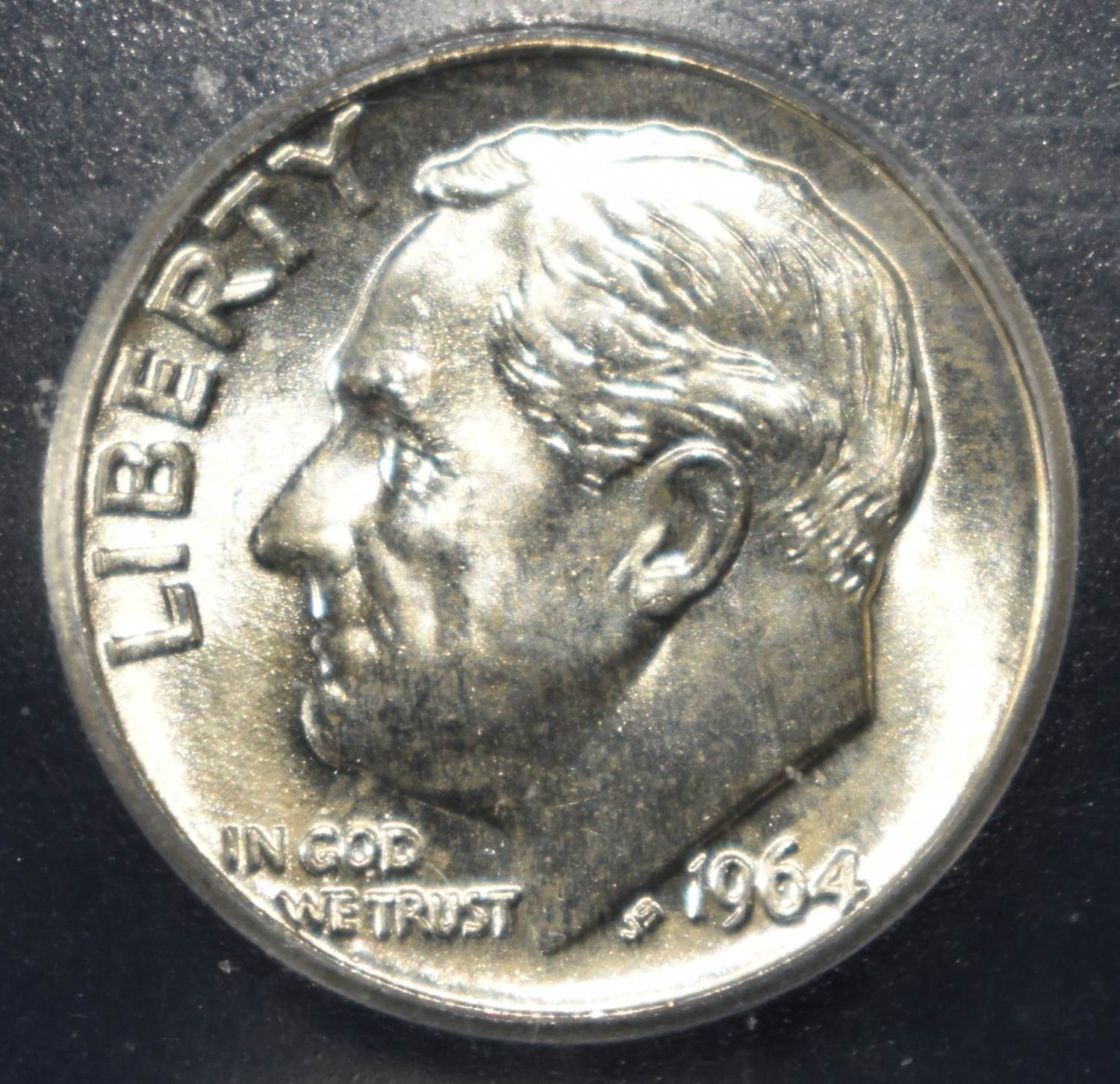 1964-D ROOSEVELT DIME ICG MS67