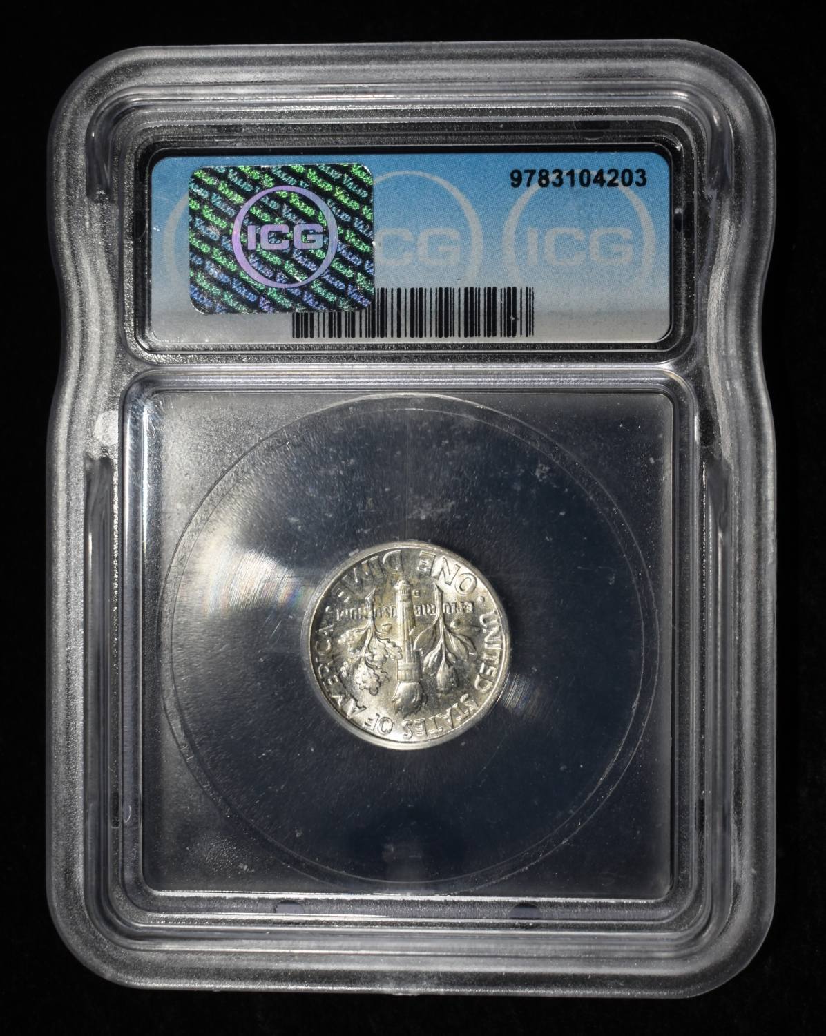 1964-D ROOSEVELT DIME ICG MS67