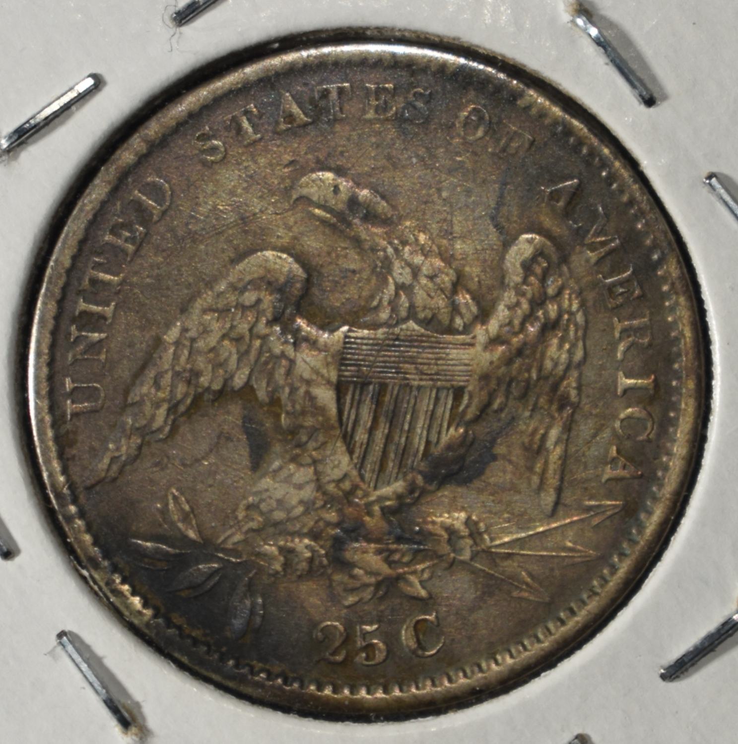 1834 CAPPED BUST QUARTER XF