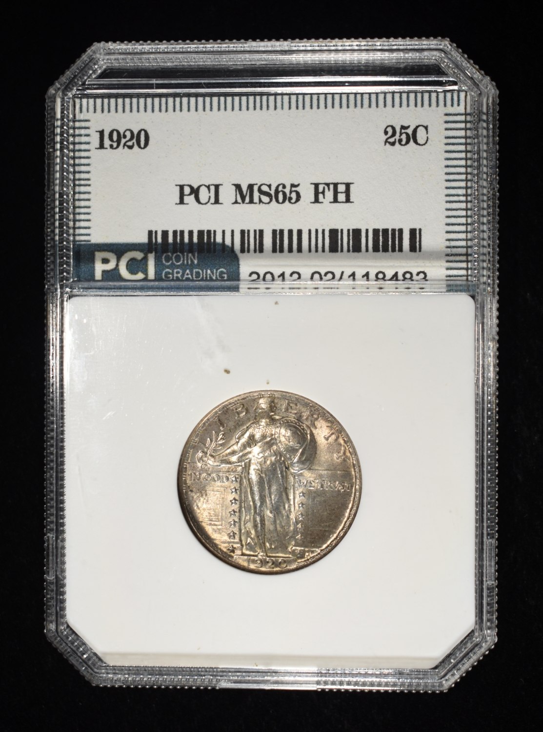 1920 STANDING LIBERTY QUARTER PCI GEM BU FH