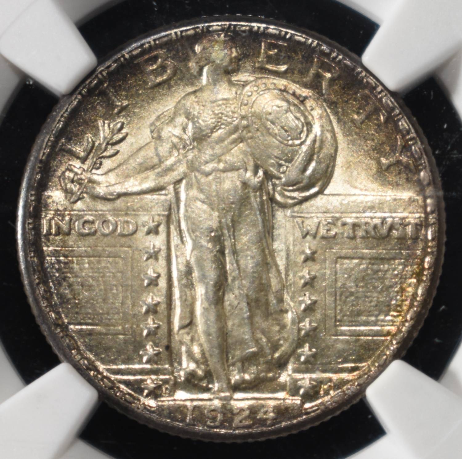 1924-D STANDING LIBERTY QUARTER NGC MS64