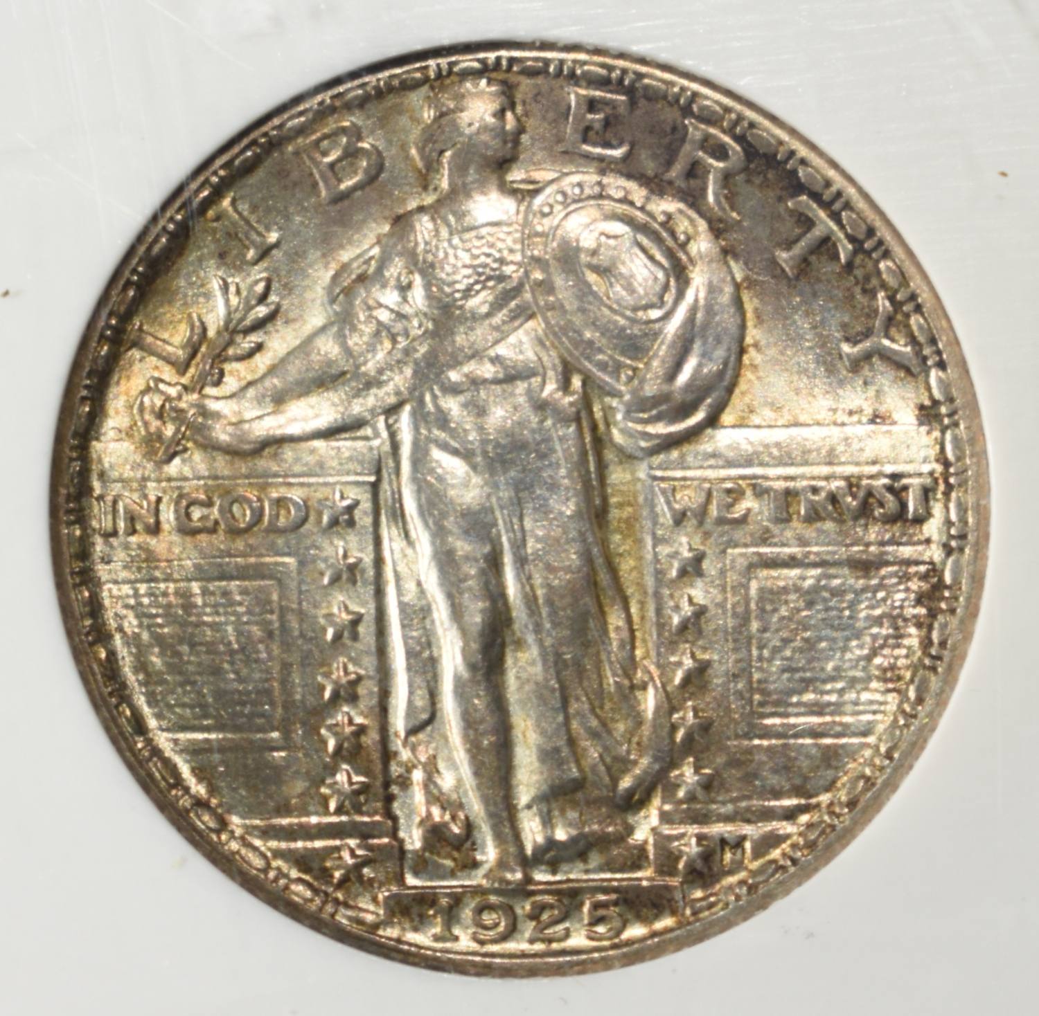 1925 STANDING LIBERTY QUARTER PCI SUPERB GEM BU FH