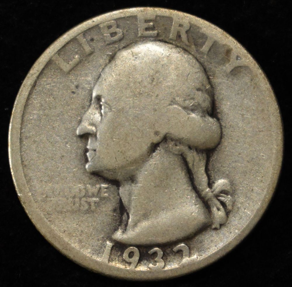 1932-D WASHINGTON QUARTER. BID WITH SILVER CITY AUCTIONS ESTIMATE $120 - $160.