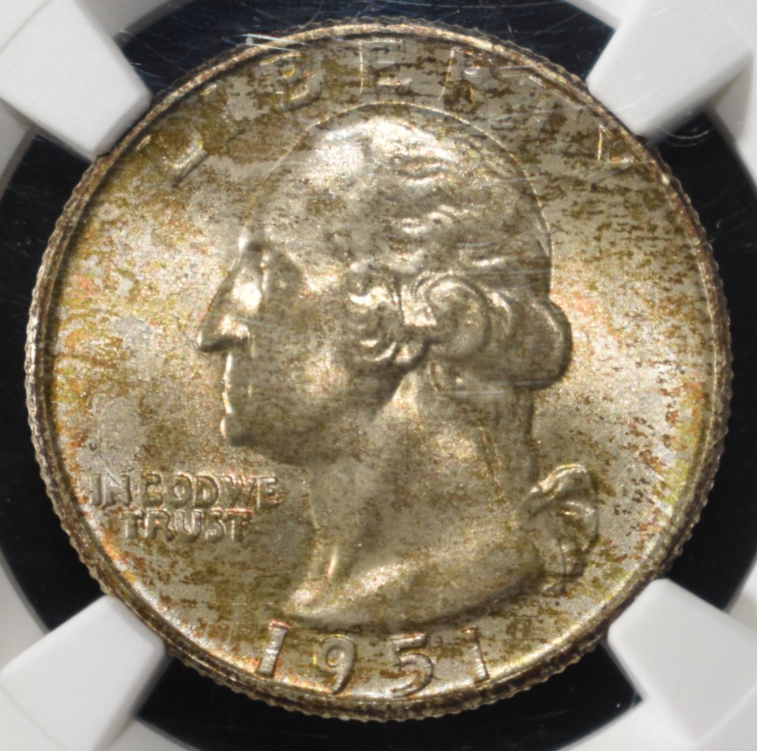 1951-D WASHINGTON QUARTER NGC MS67