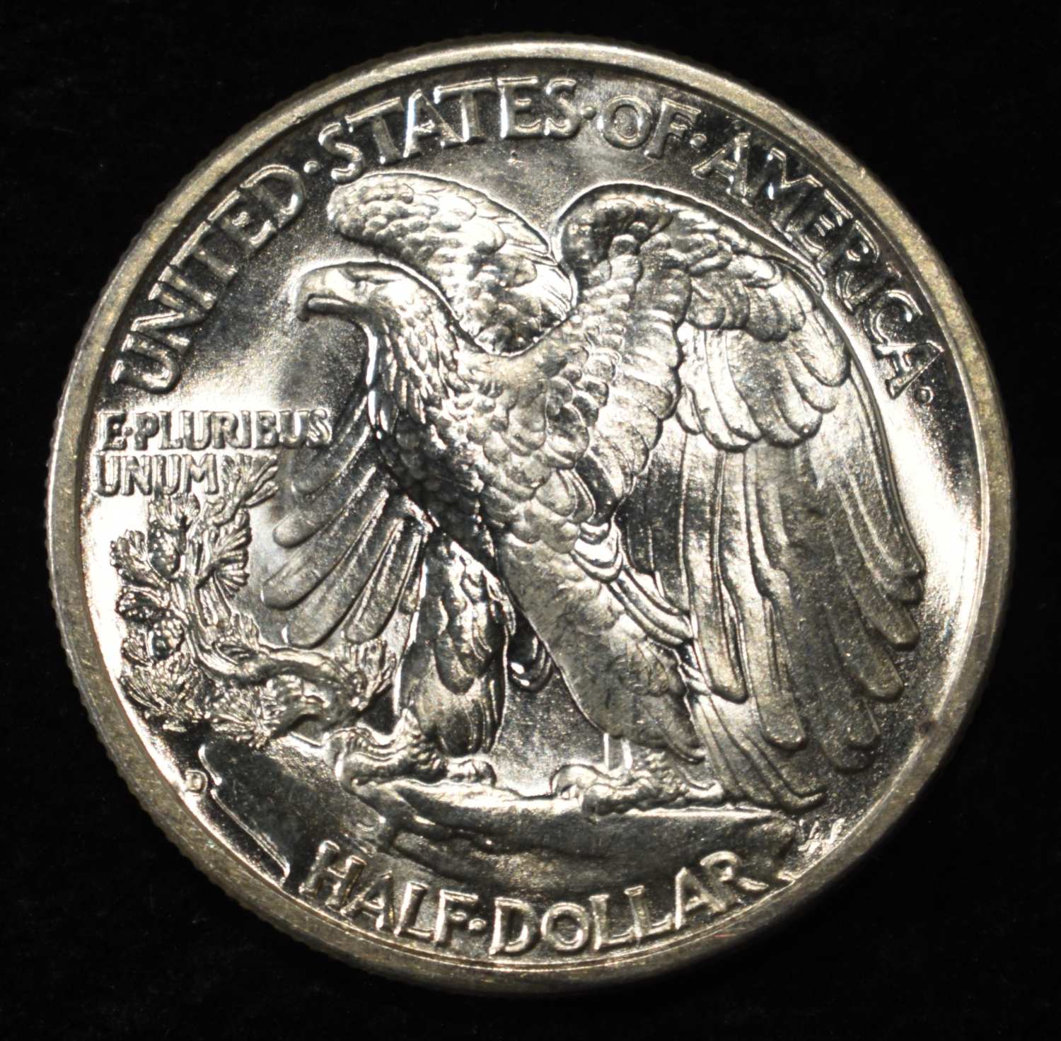 1939-D WALKING LIBERTY HALF DOLLAR SUPERB GEM BU