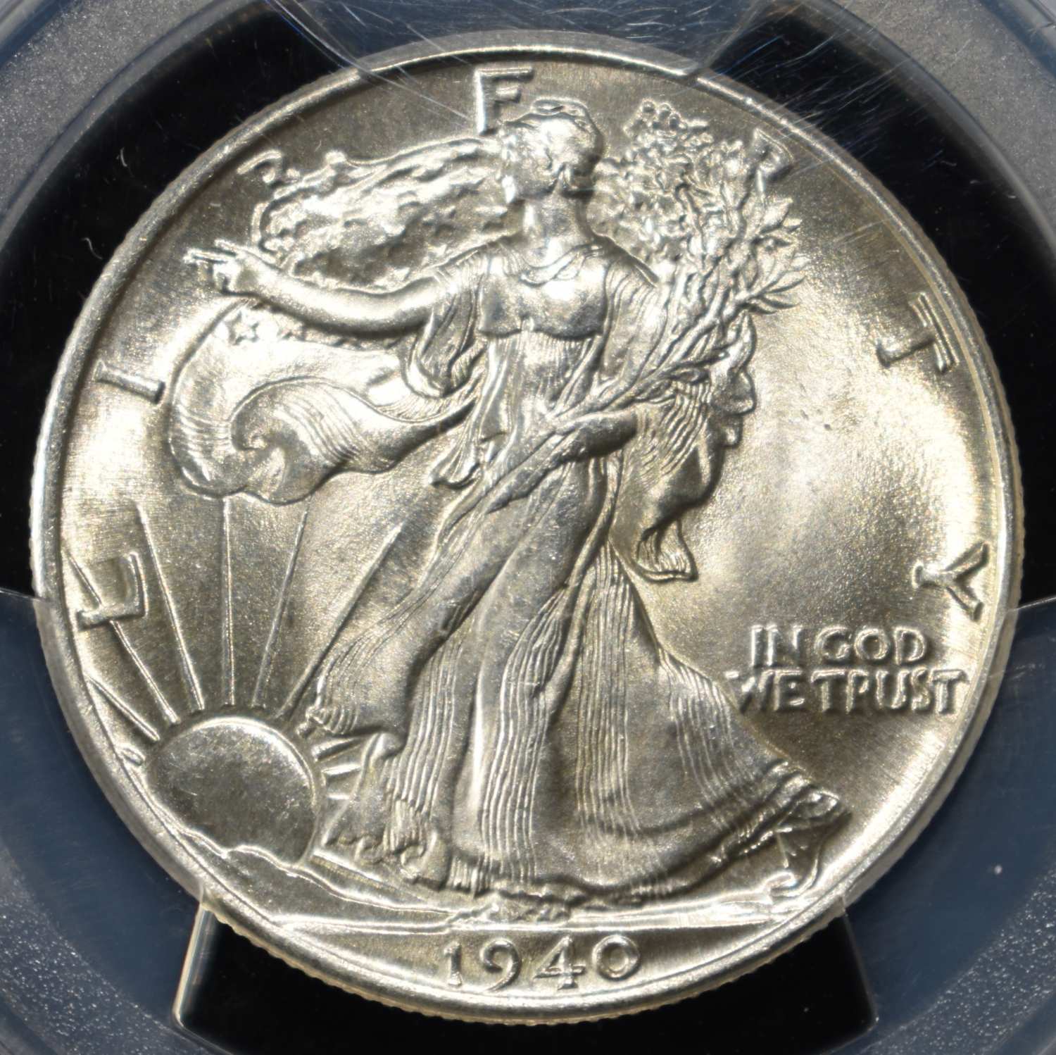 1940 WALKING LIBERTY HALF PCGS MS-65