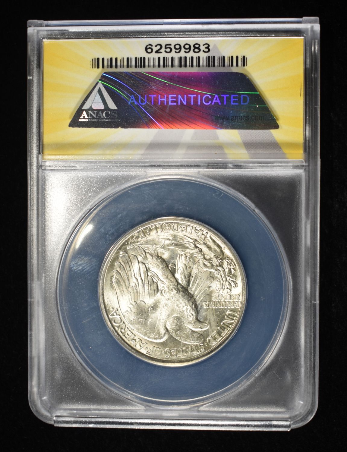 1946-D WALKING LIBERTY HALF DOLLAR ANACS MS-64