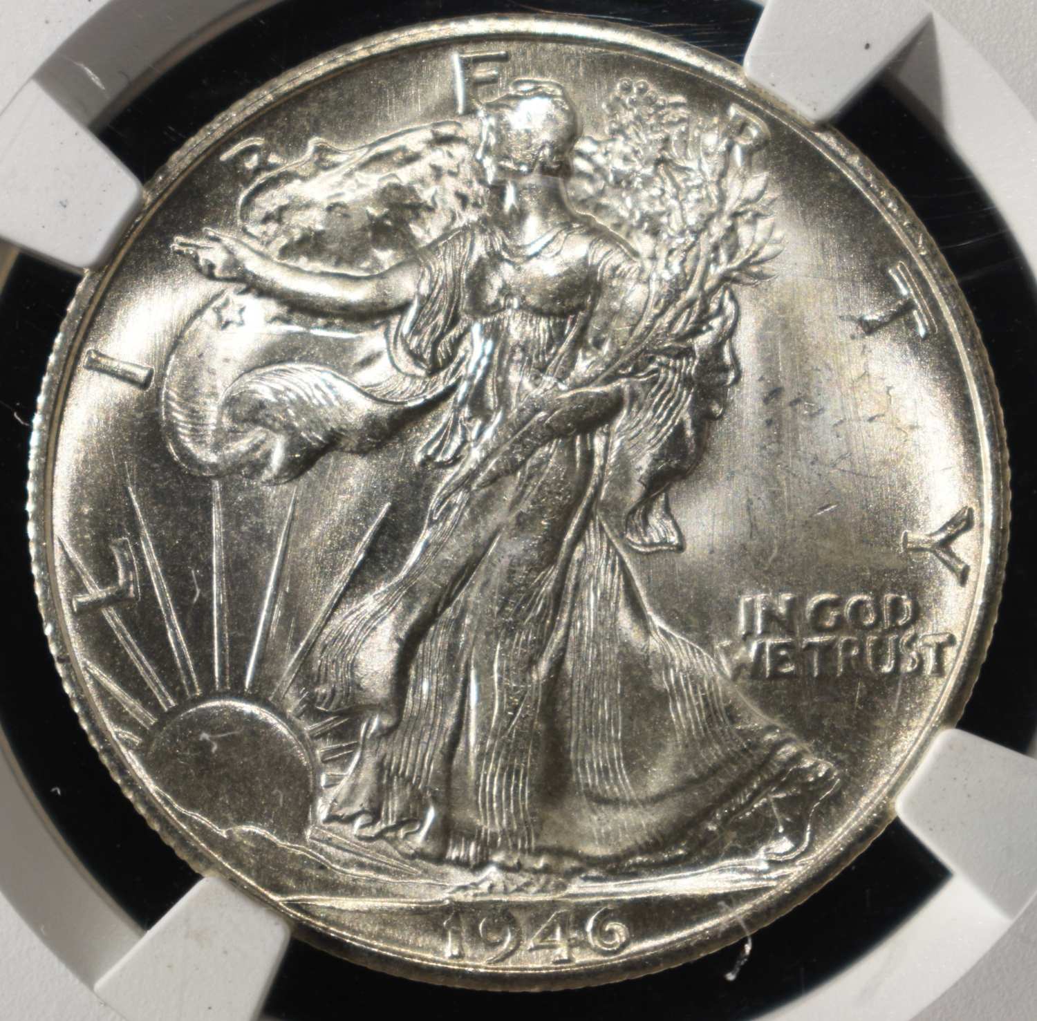 1946-S WALKING LIBERTY HALF DOLLAR NGC MS64