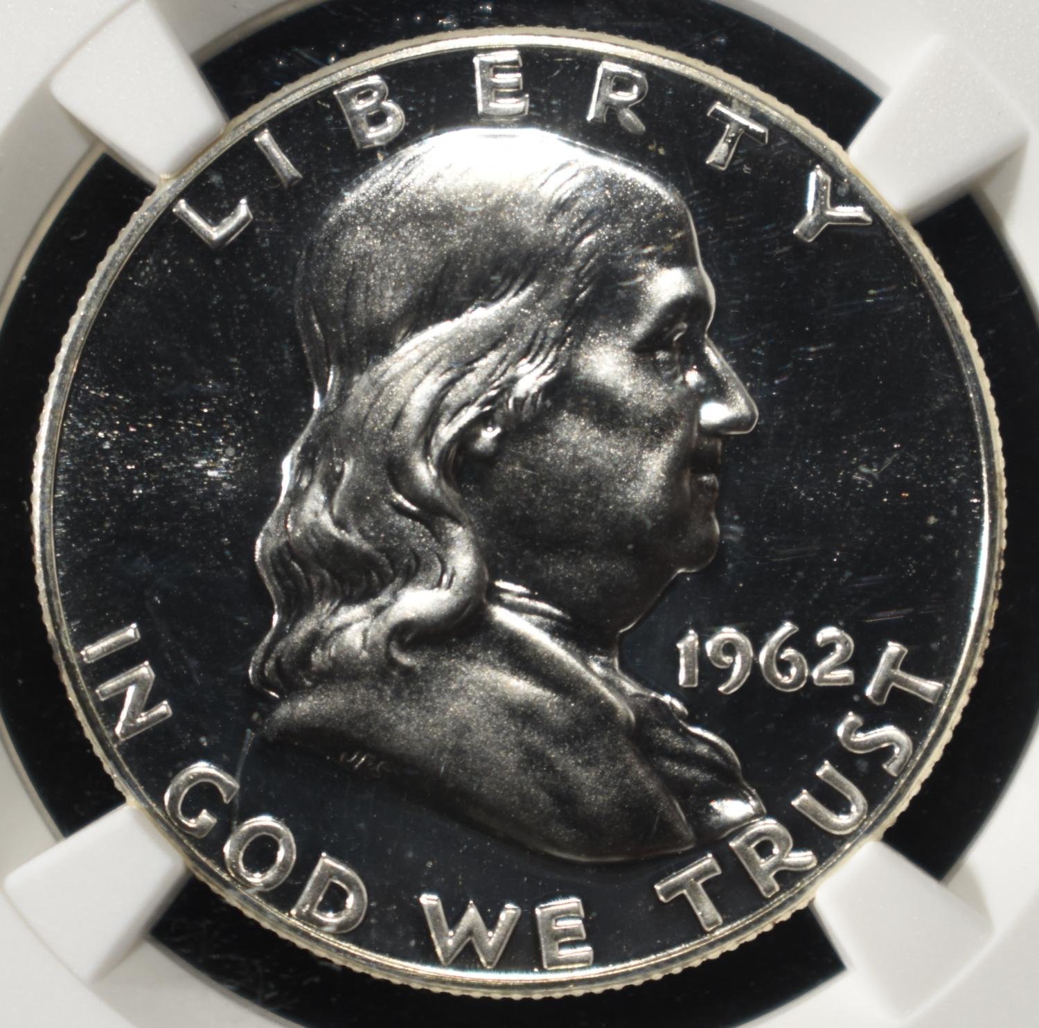 1962 FRANKLIN HALF DOLLAR NGC PF68