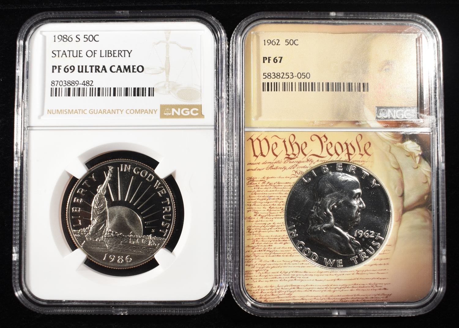 (2) NGC GRADED HALF DOLLARS