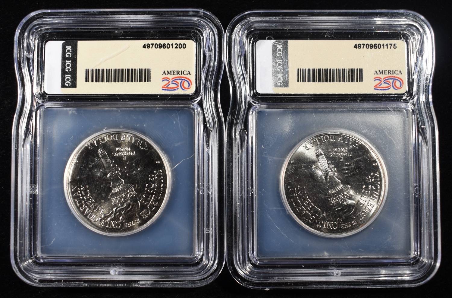 (2) 2026-D 50C ENDURING LIBERTY ICG MS66