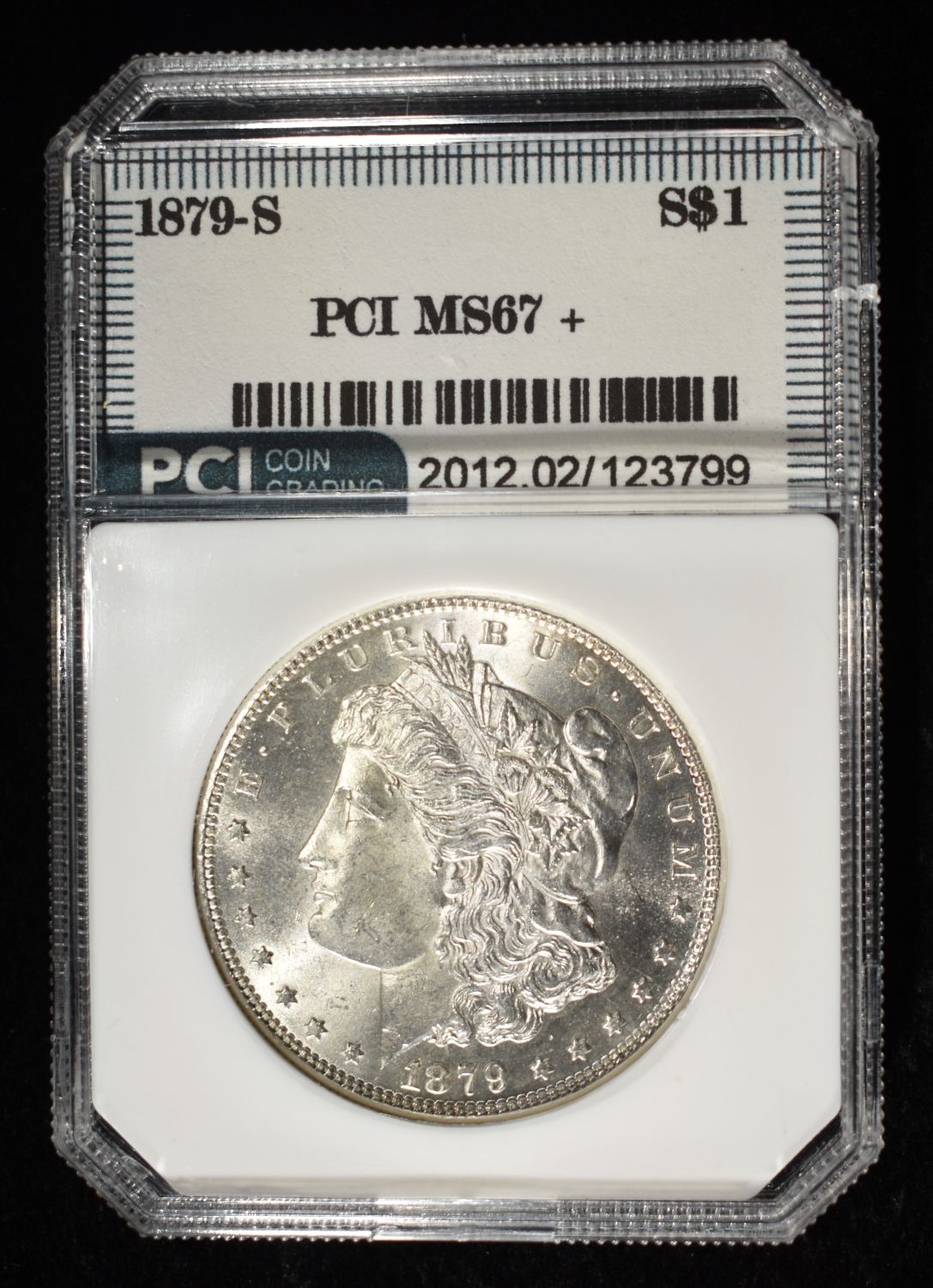 1879-S MORGAN DOLLAR PCI SUPERB GEM BU
