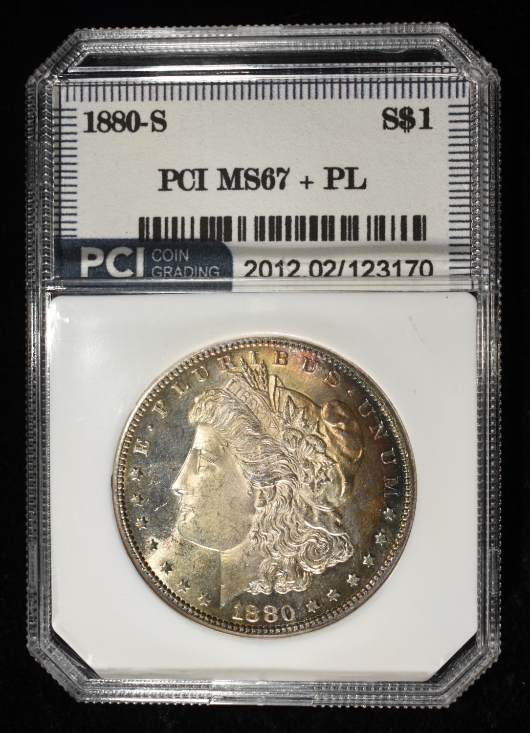 1880-S MORGAN DOLLAR PCI SUPERB GEM BU PL