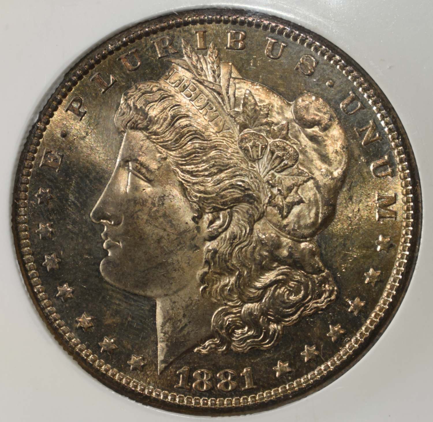 1881-S MORGAN DOLLAR PCI SUPERB GEM BU DMPL