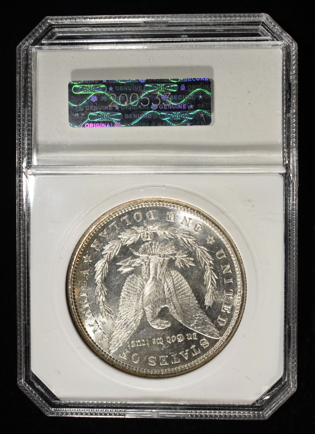 1881-S MORGAN DOLLAR PCI SUPERB GEM BU DMPL