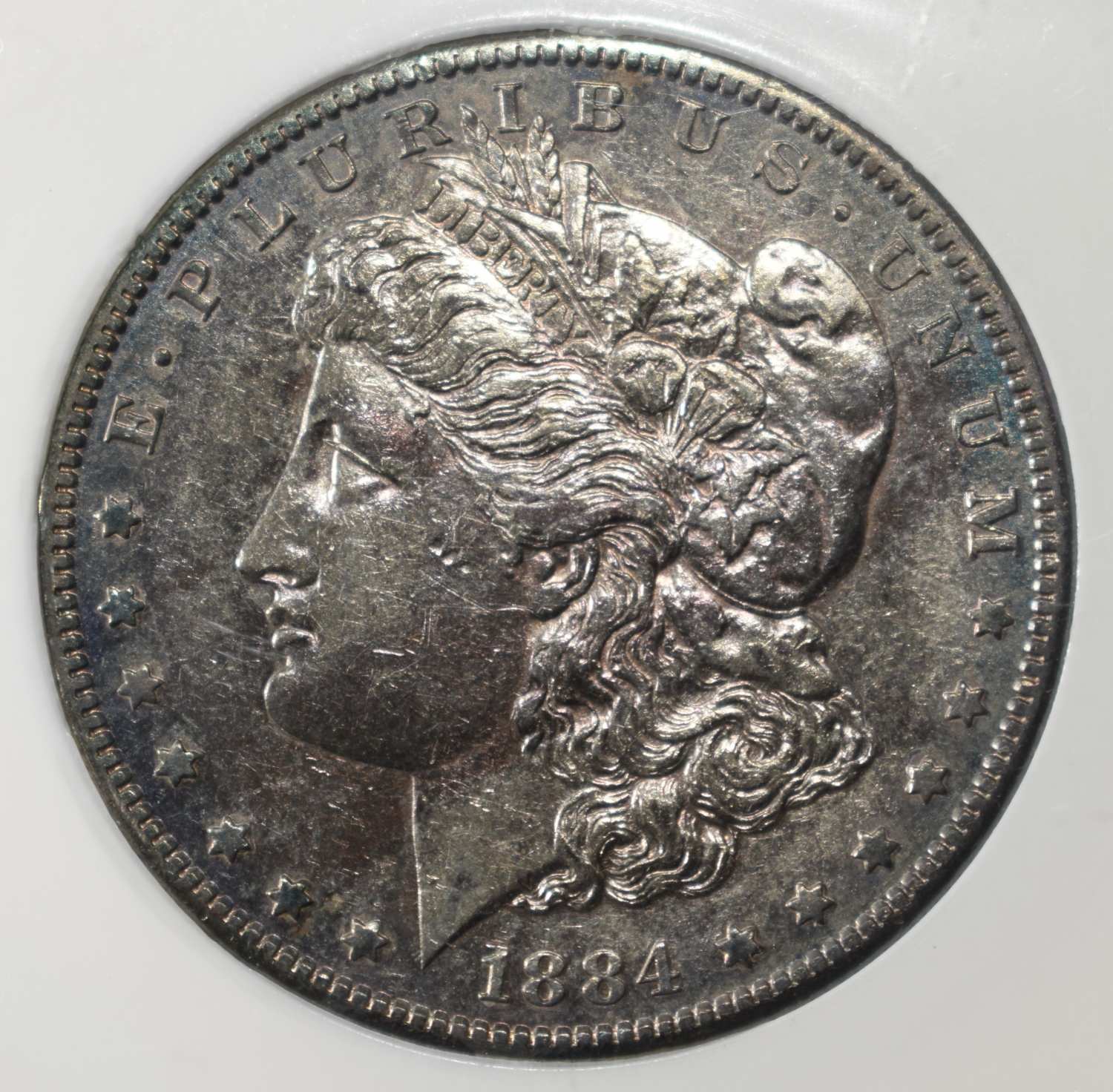 1884-S MORGAN DOLLAR PCI AU/BU