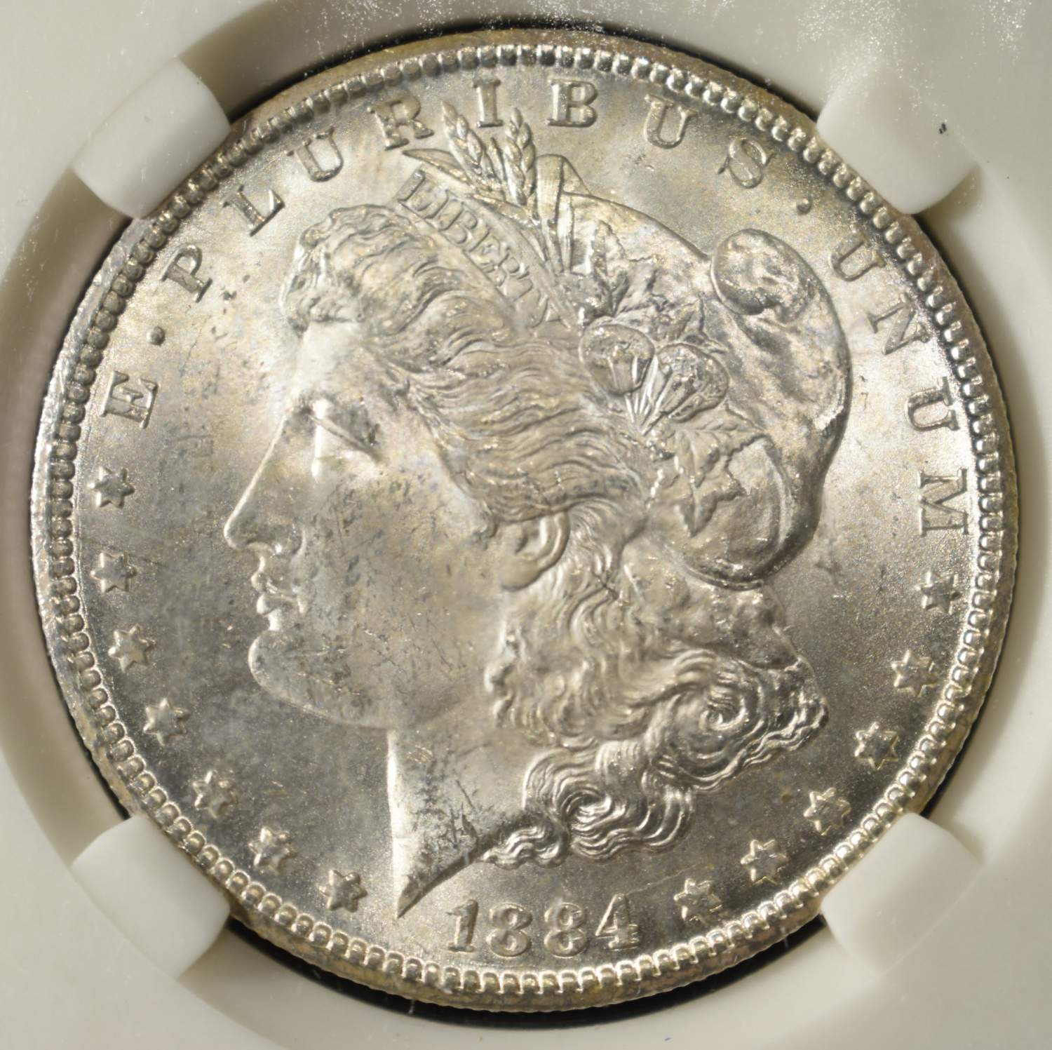 1884-CC MORGAN DOLLAR PGA CH/GEM BU