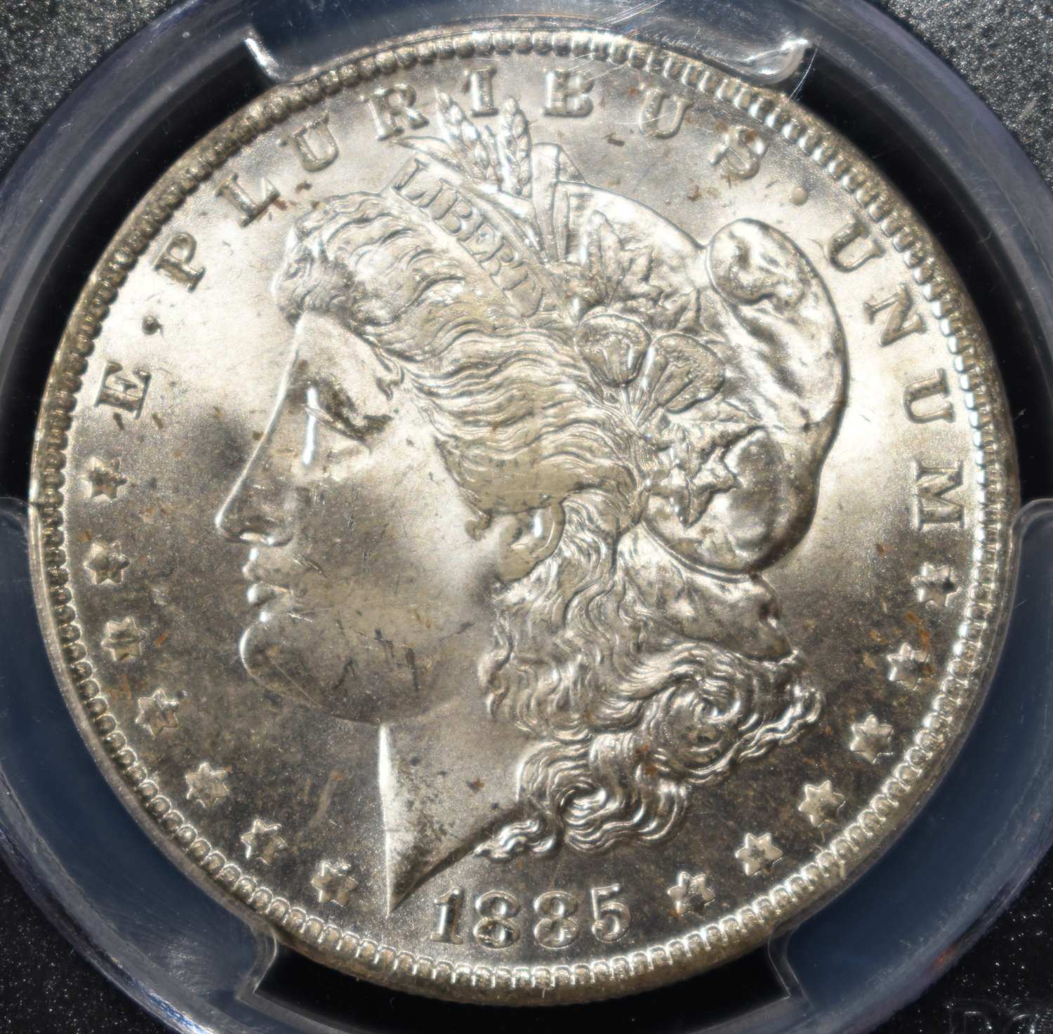 1885-O MORGAN DOLLAR PCGS MS-64+