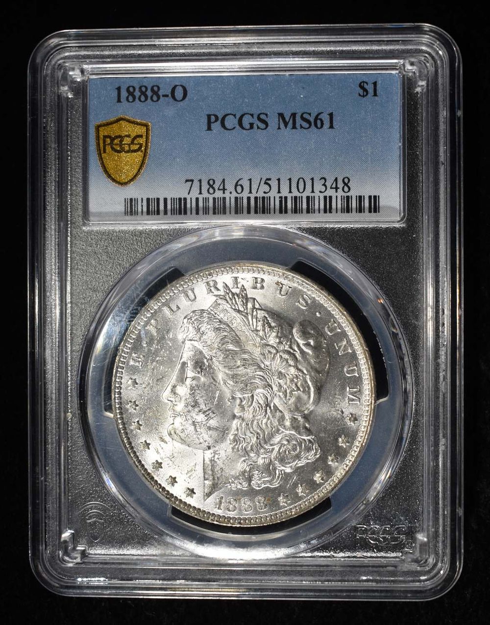 1888-O MORGAN DOLLAR PCGS MS-61. CHECK OUT OUR UPCOMING AUCTIONS ESTIMATE $100 - $130.