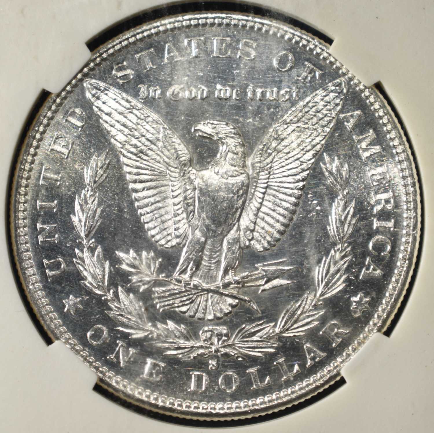 1889-S MORGAN DOLLAR PGA GEM BU DMPL