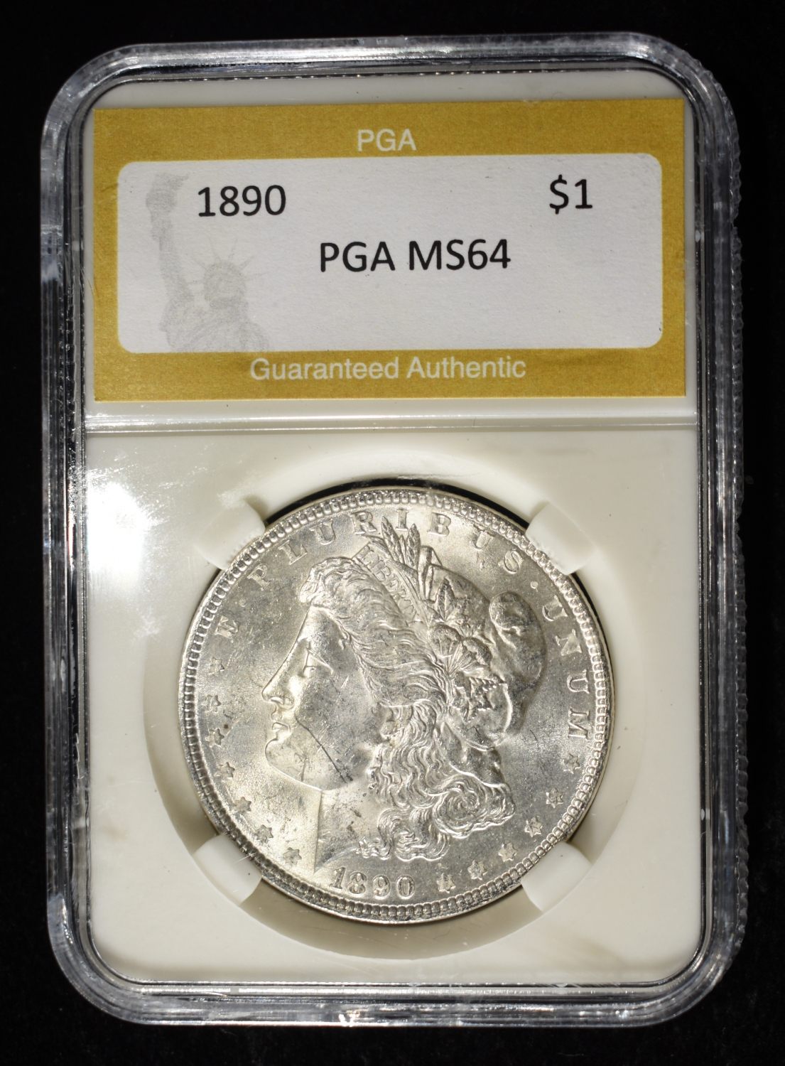 1890 MORGAN DOLLAR PGA CH/GEM BU