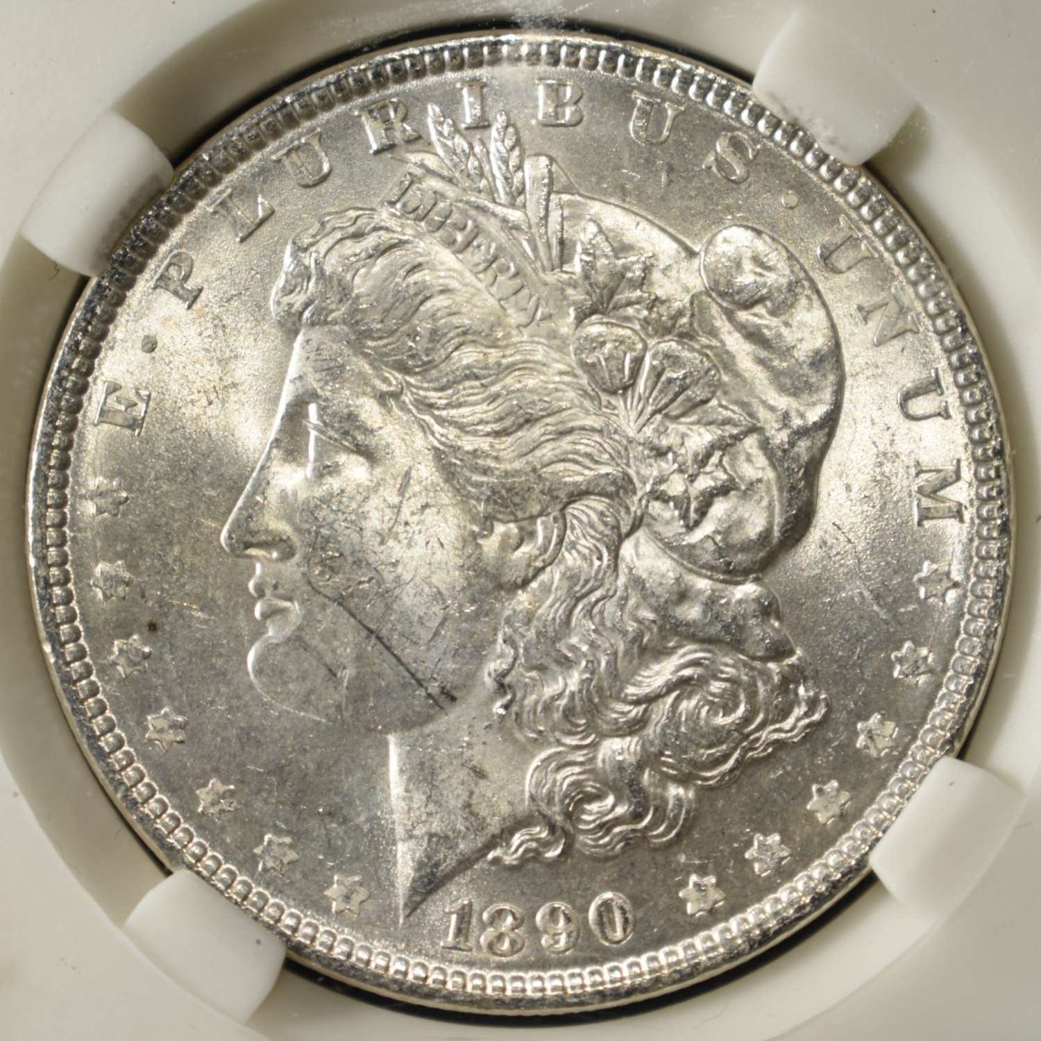1890 MORGAN DOLLAR PGA CH/GEM BU