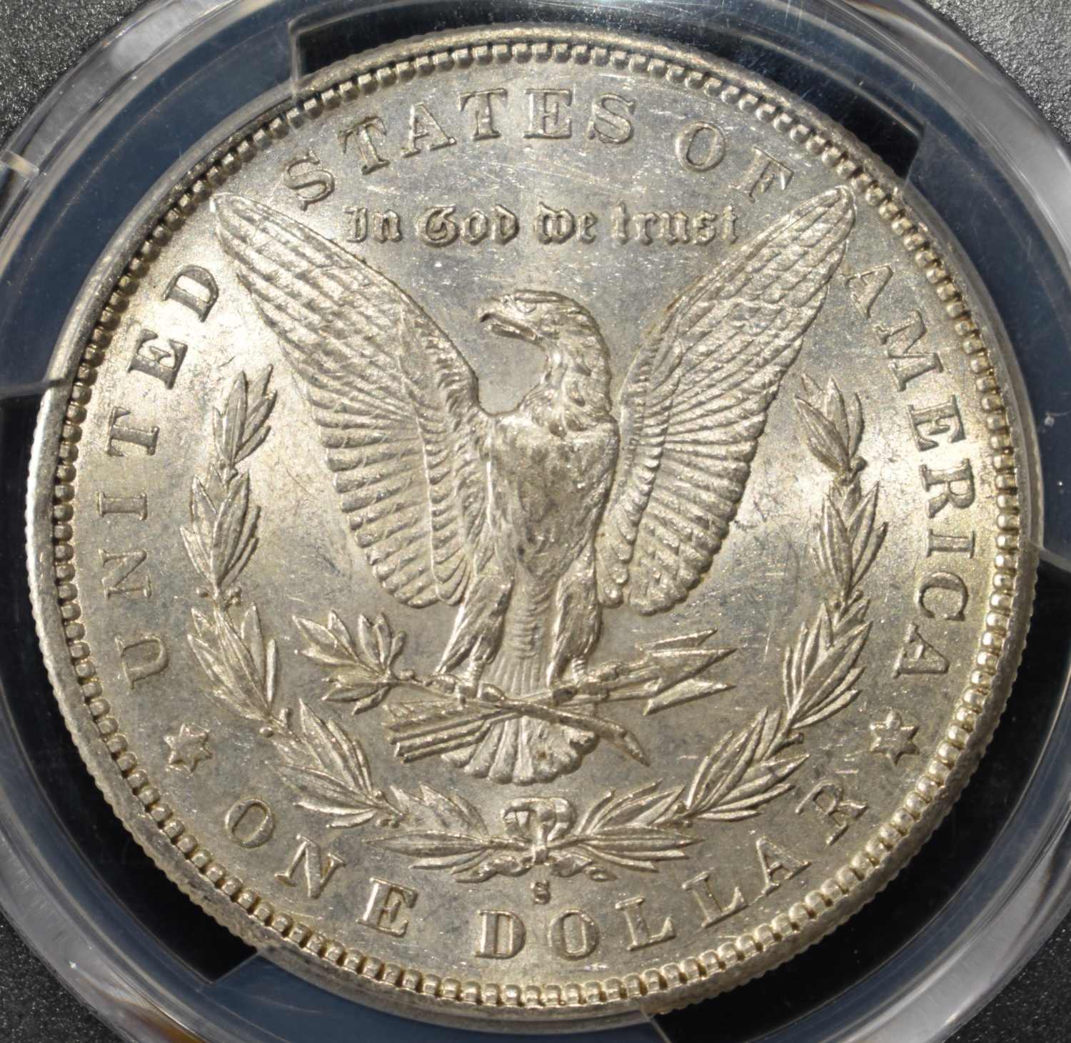 1890-S MORGAN DOLLAR PCGS AU-55