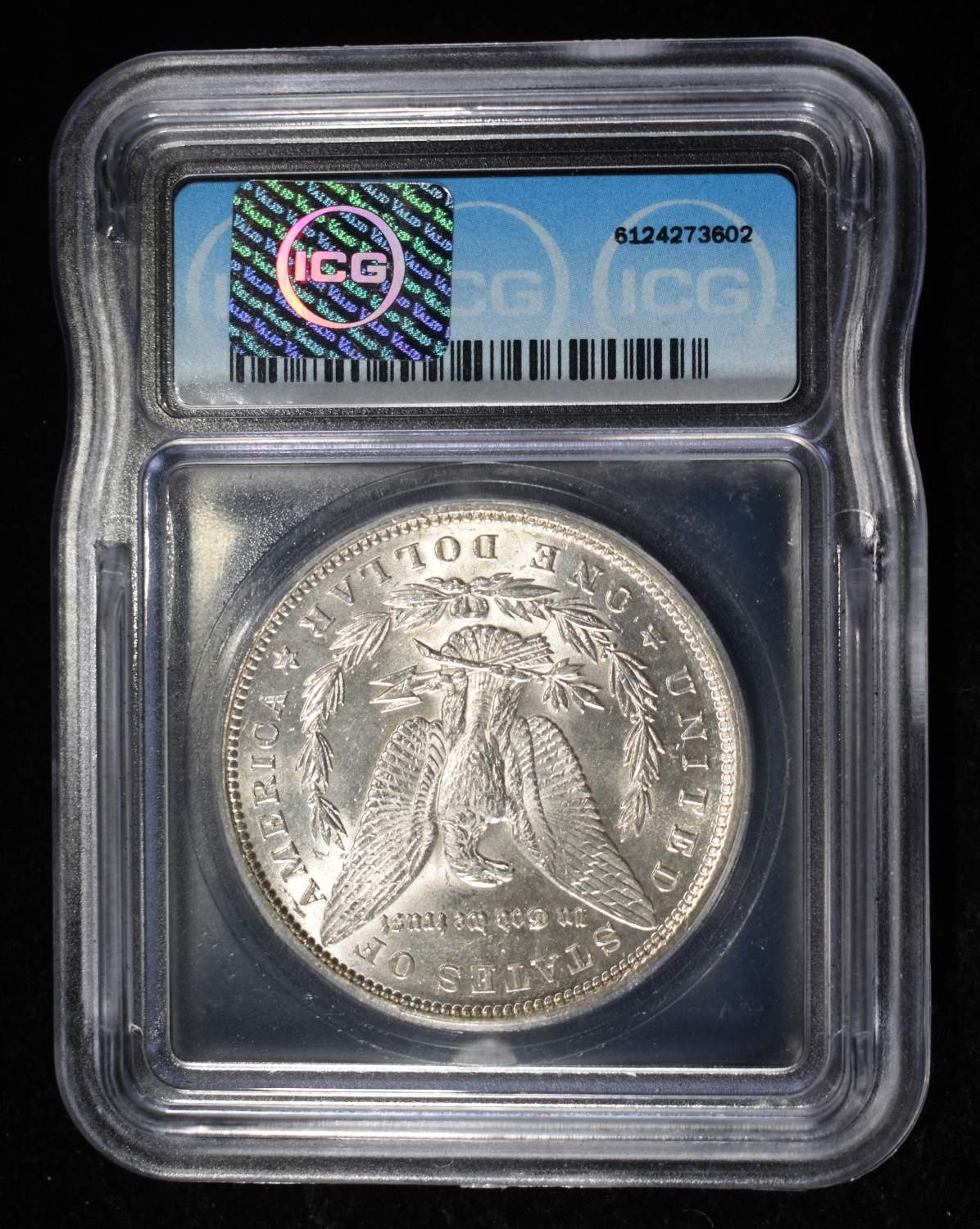1892-O MORGAN DOLLAR ICG MS-62