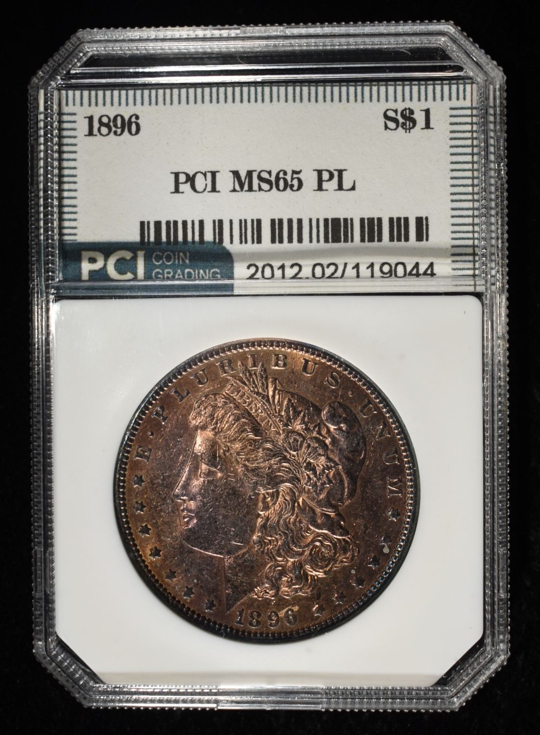 1896 MORGAN DOLLAR PCI GEM BU PL