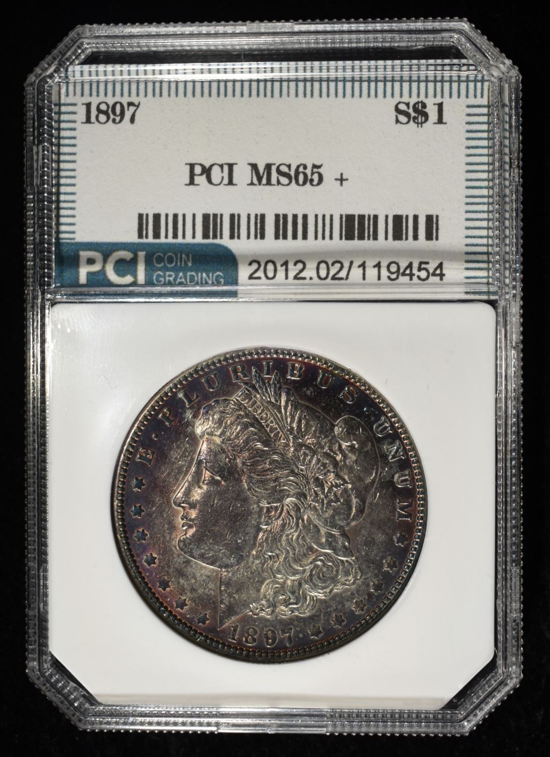 1897 MORGAN DOLLAR PCI GEM BU