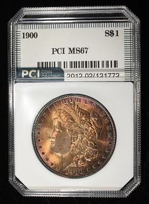 1900 MORGAN DOLLAR PCI SUPERB GEM BU. TOP RATED AUCTION HOUSE ESTIMATE $130 - $180.
