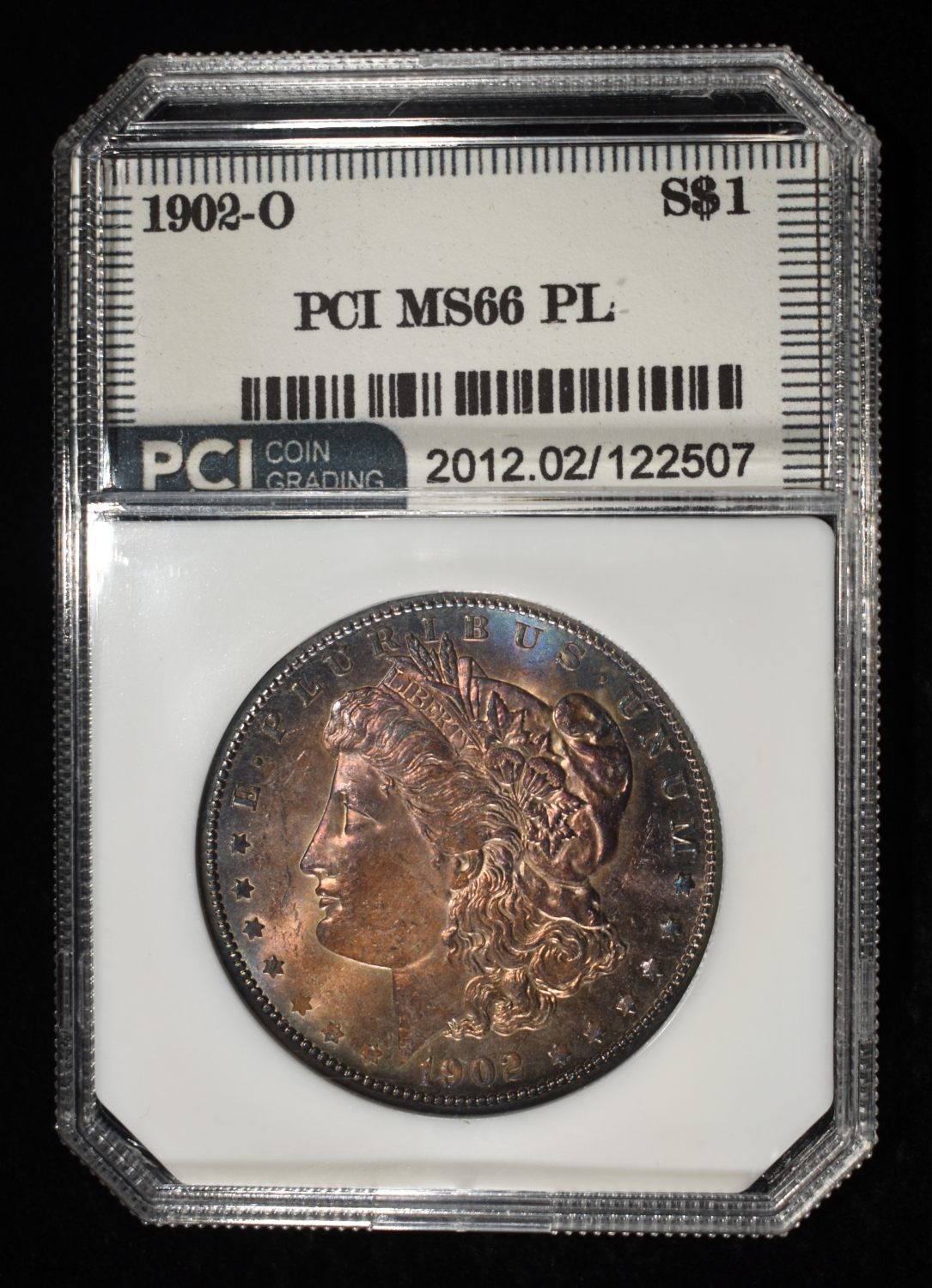 1902-O MORGAN DOLLAR PCI SUPERB GEM BU PL
