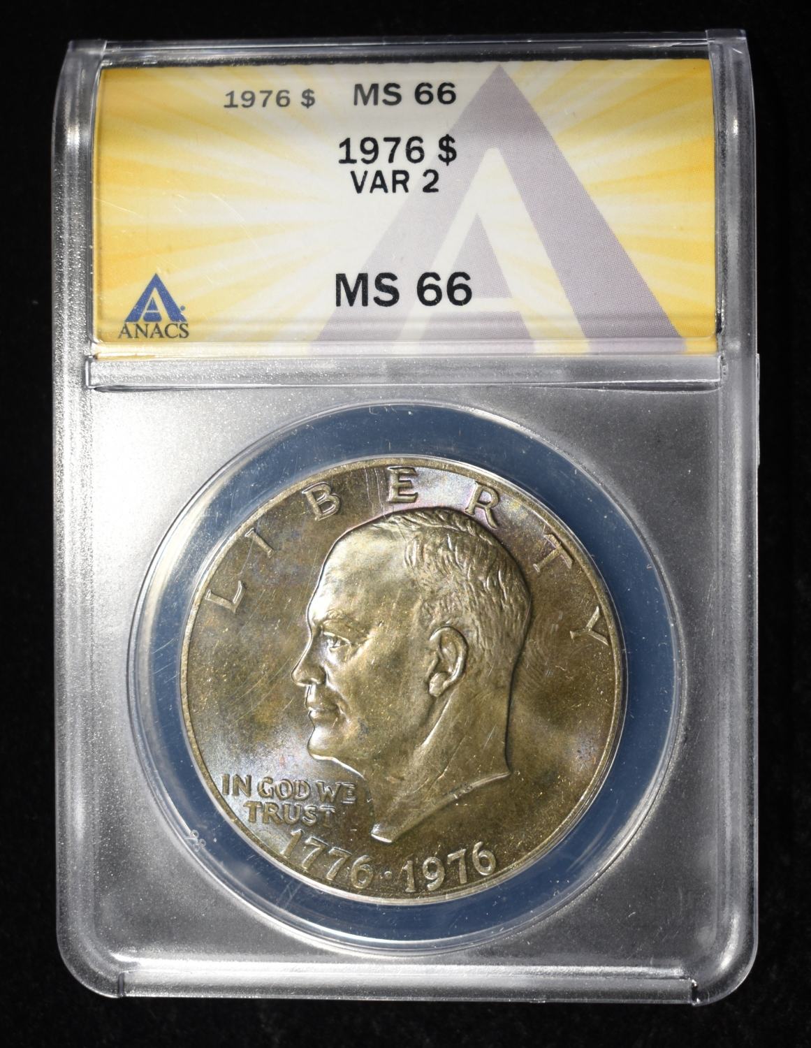 1976 EISENHOWER DOLLAR VAR2 ANACS MS66