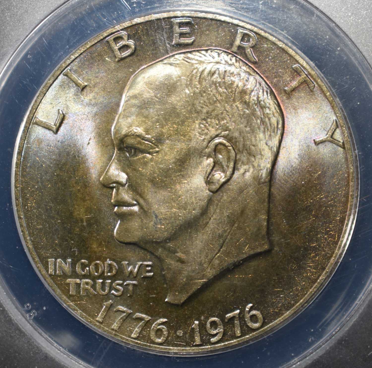 1976 EISENHOWER DOLLAR VAR2 ANACS MS66