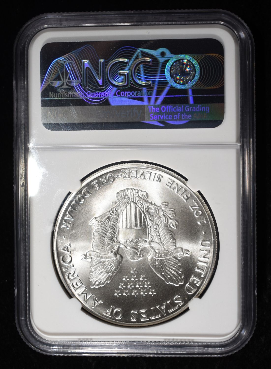 1986 AMERICAN SILVER EAGLE NGC MS69
