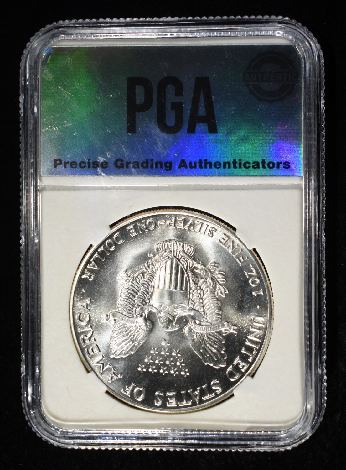 1988 AMERICAN SILVER EAGLE PGA PERFECT GEM BU
