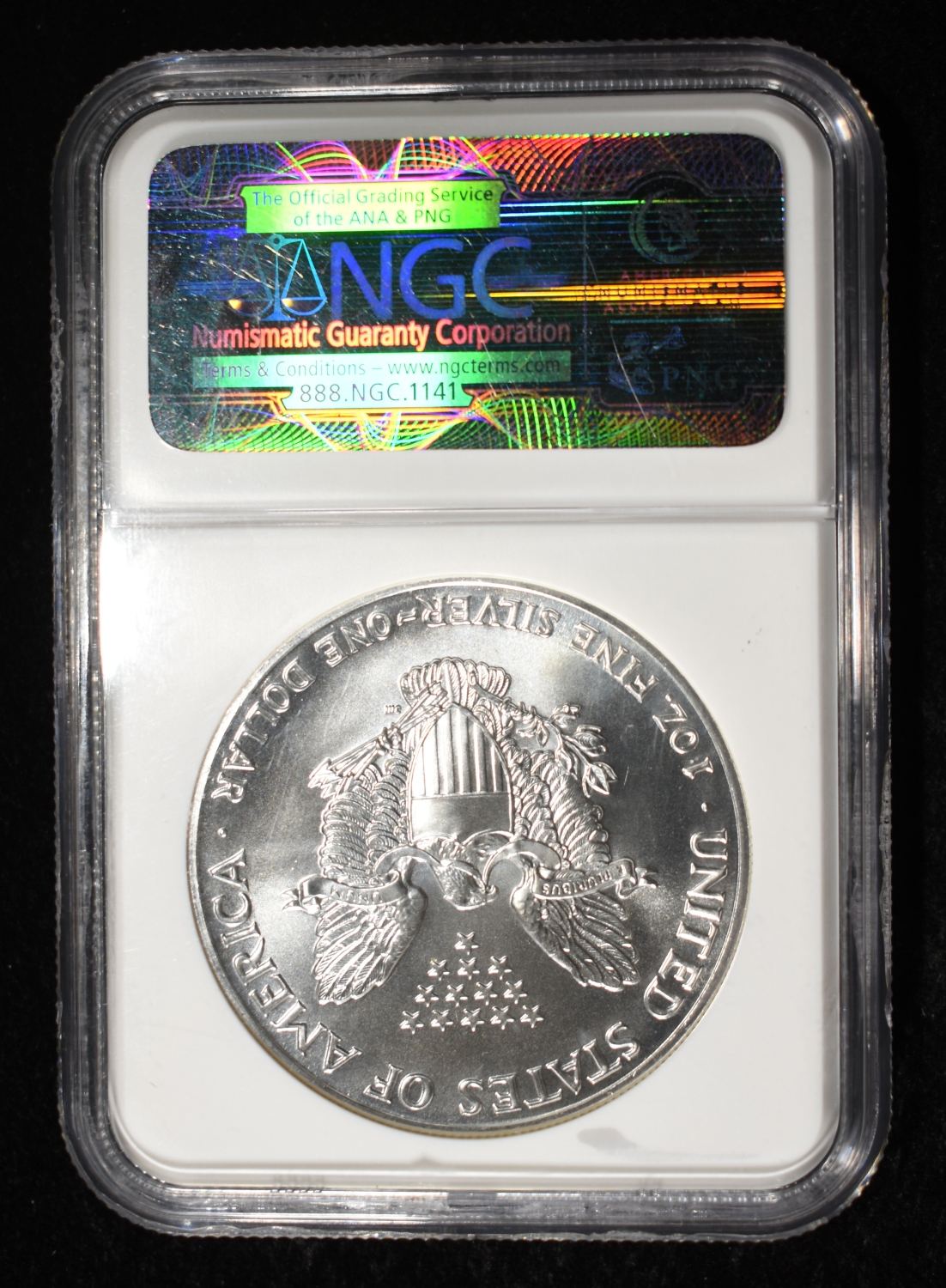1990 AMERICAN SILVER EAGLE NGC MS69