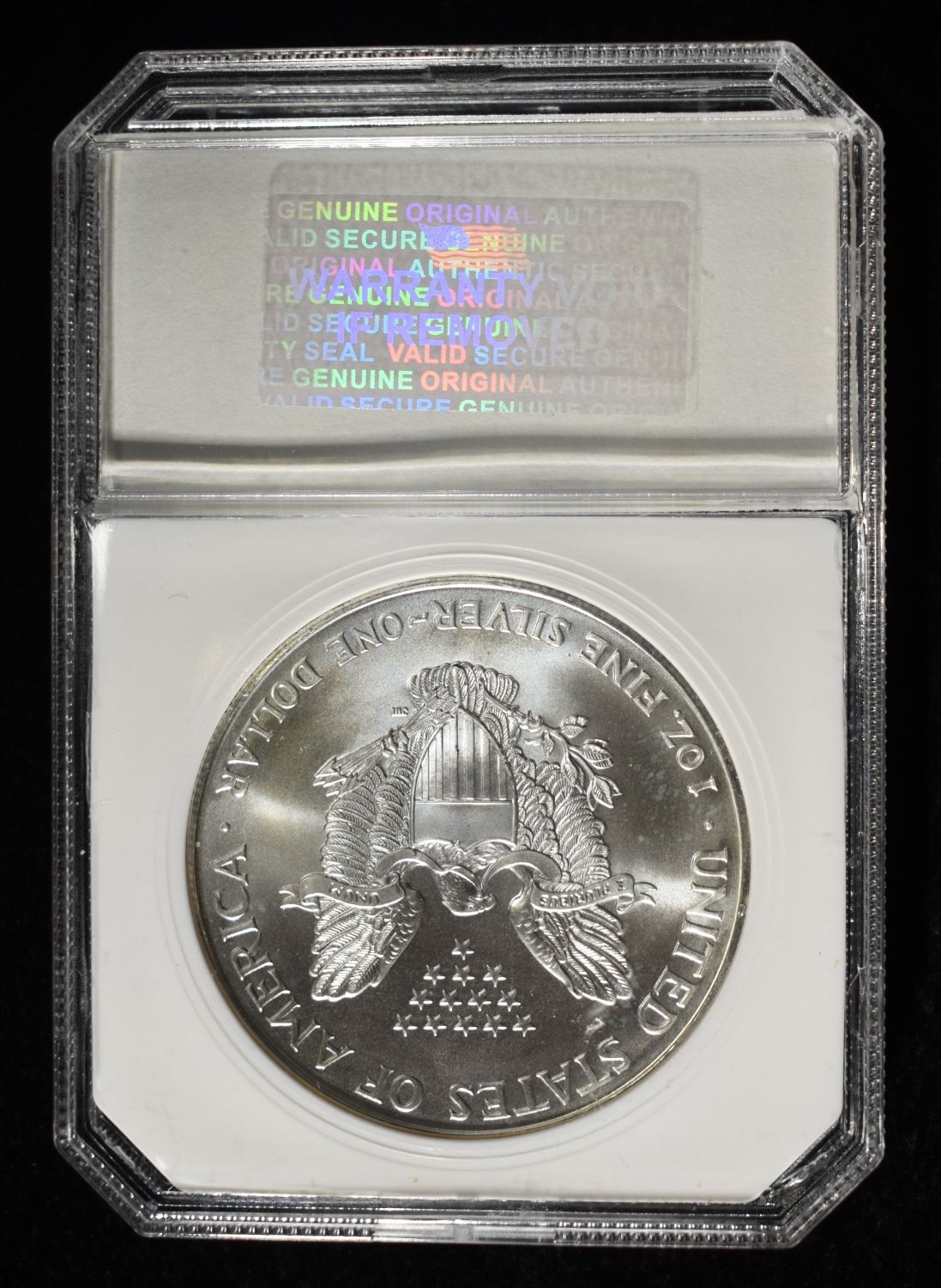 1999 AMERICAN SILVER EAGLE PCI PERFECT GEM BU