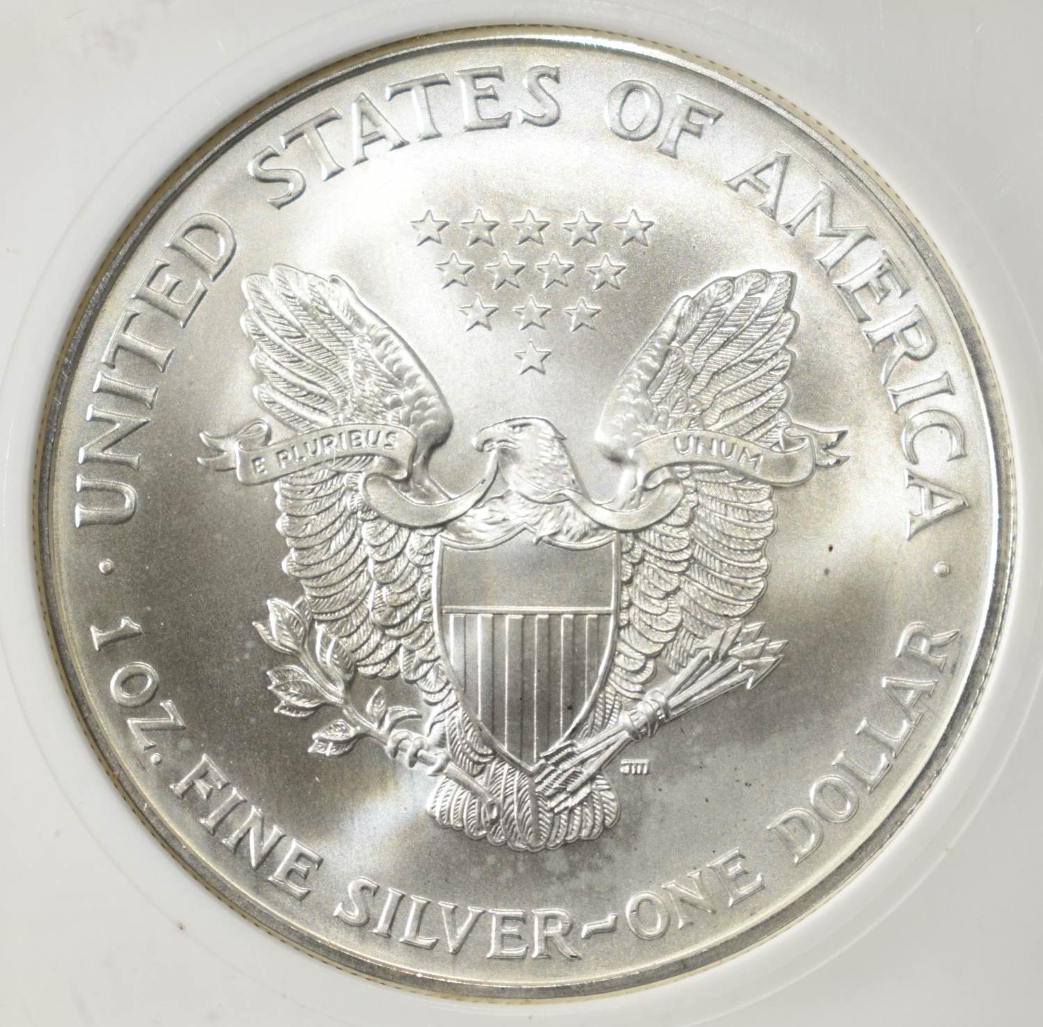 2000 AMERICAN SILVER EAGLE PCI PERFECT GEM BU