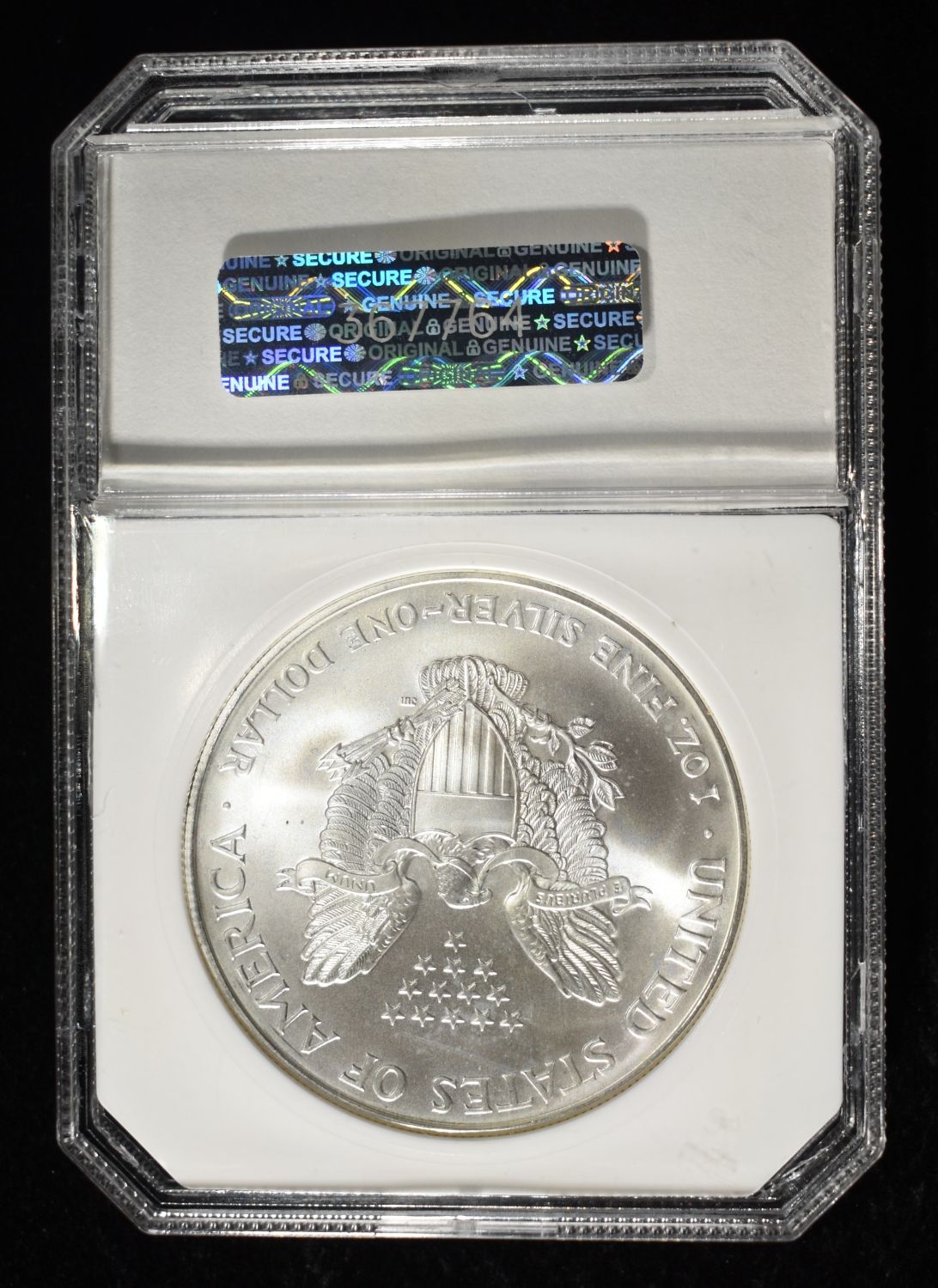2000 AMERICAN SILVER EAGLE PCI PERFECT GEM BU