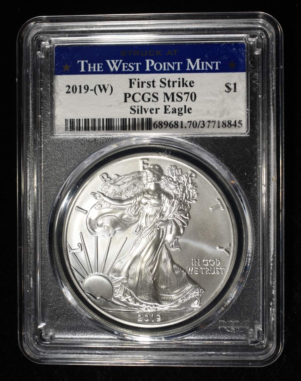2019-(W) AMERICAN SILVER EAGLE PCGS MS70